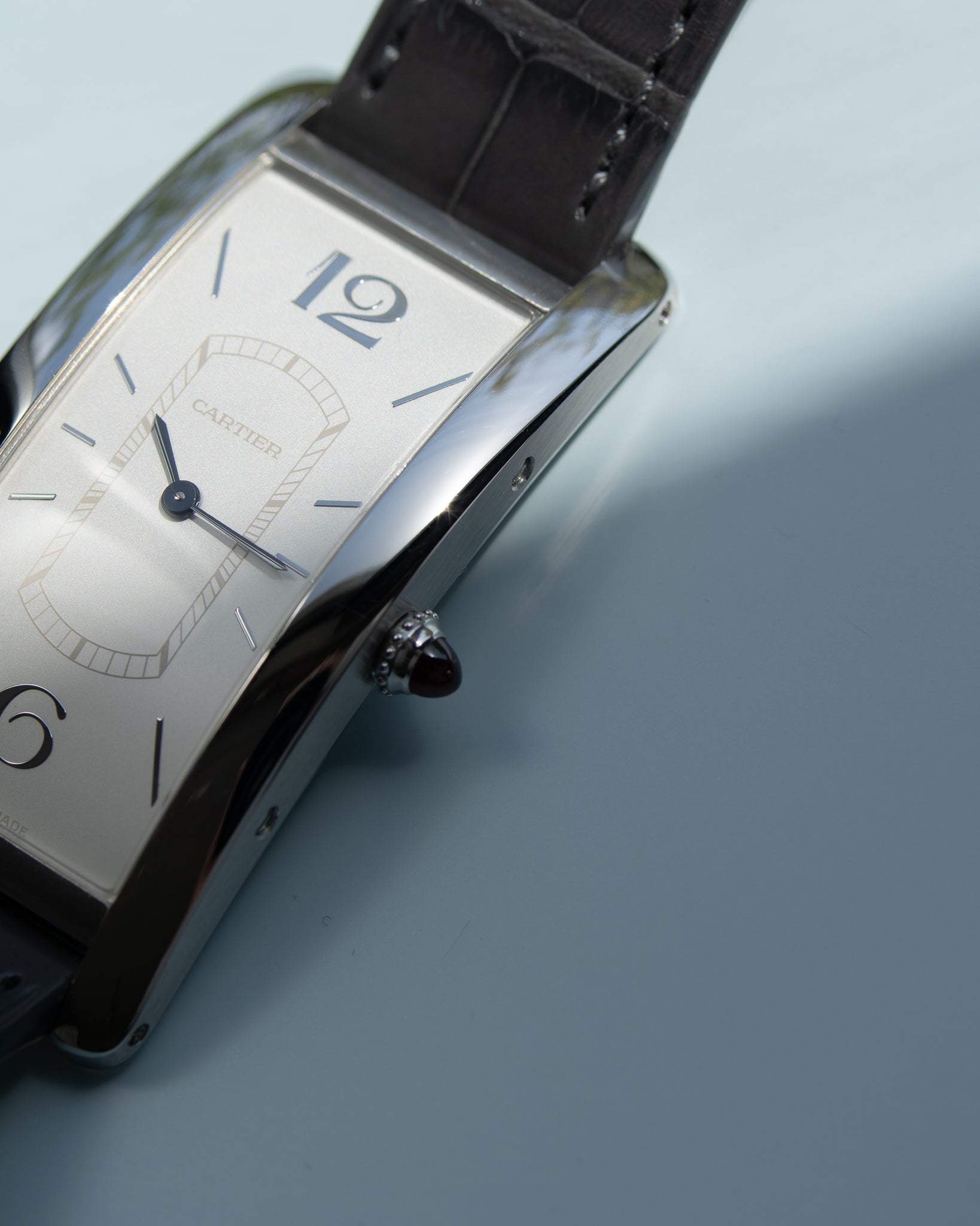 Cartier Privé Tank Cintrée in Platinum 2018 full set