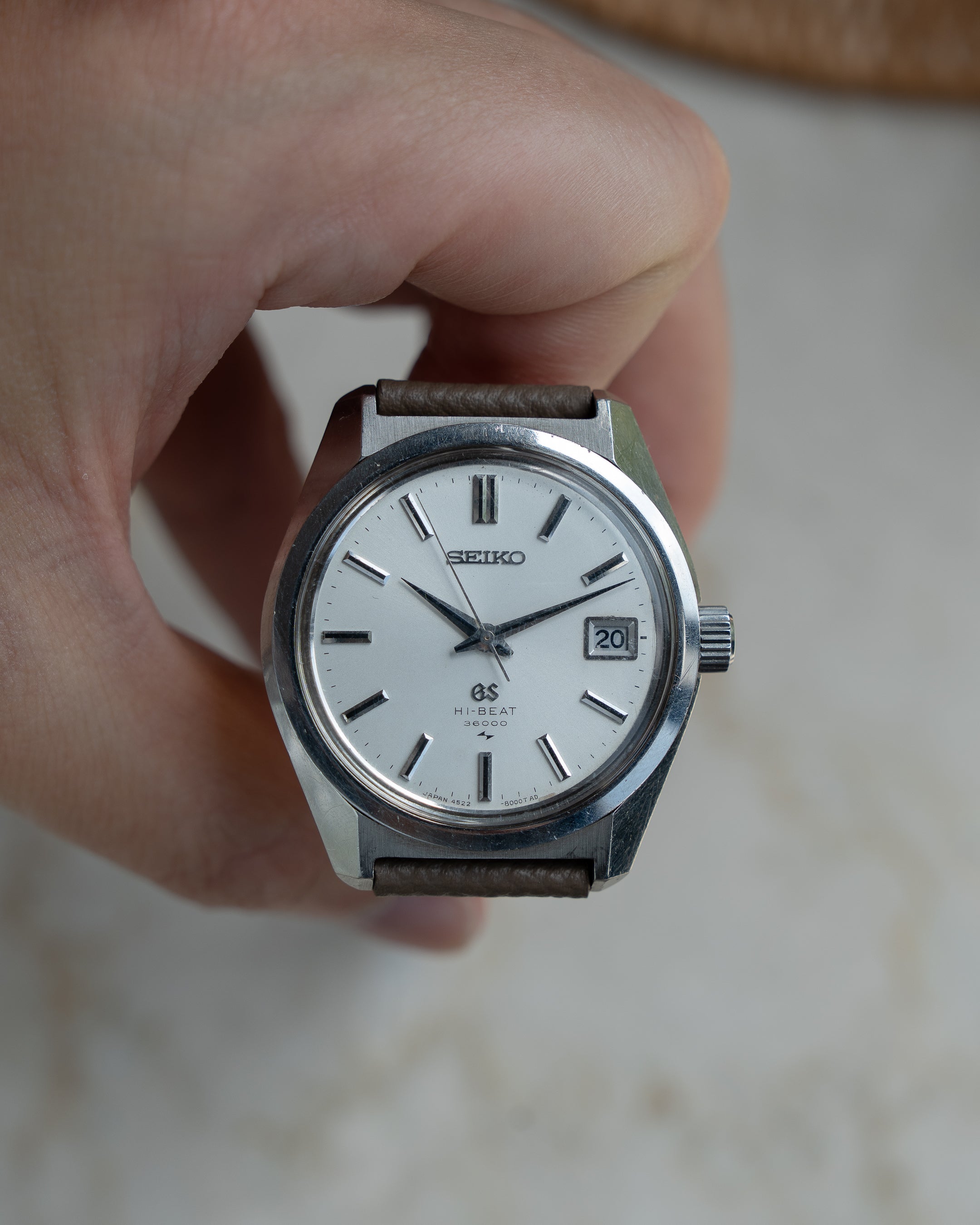 Grand Seiko 4522-8000 in steel, hi-beat, May 1968