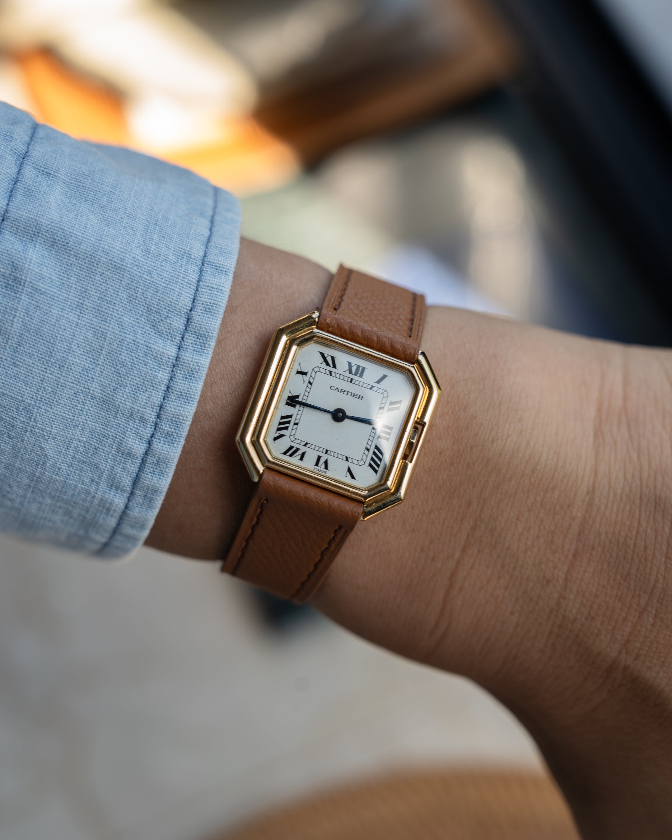 Cartier Ceinture ref 78099 LM size, Paris dial, 18k yellow gold - mechanical wind 78-1
