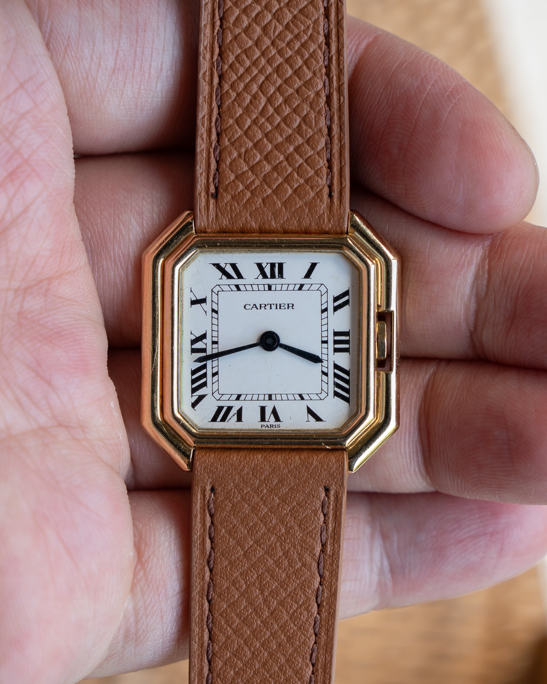 Cartier Ceinture ref 78099 LM size, Paris dial, 18k yellow gold - mechanical wind 78-1