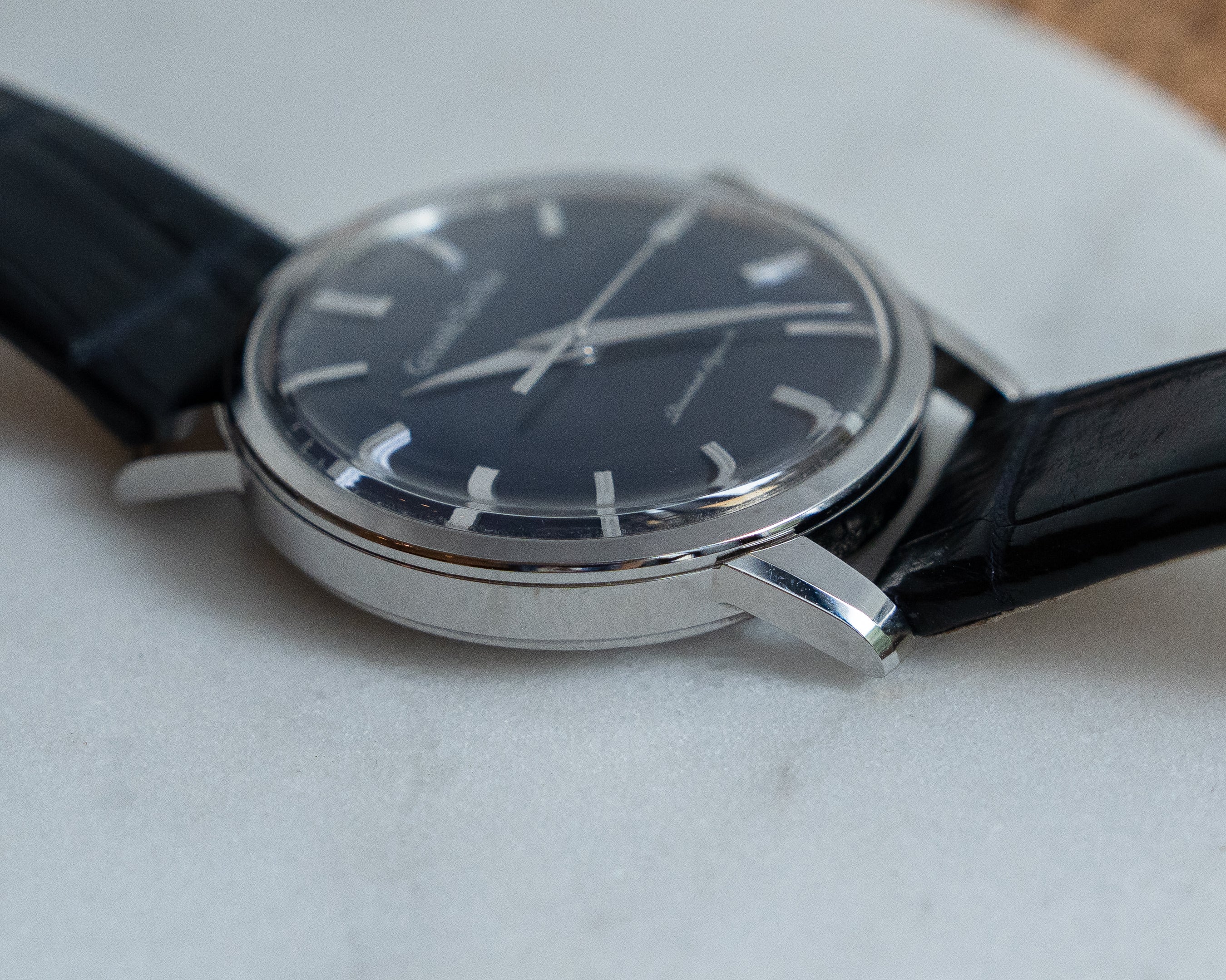 Grand Seiko SGBW259 in brilliant titanium, manual wind caliber 9S64