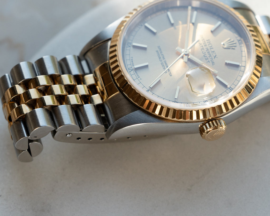 Rolex Datejust 16233 in steel & yellow gold- full set