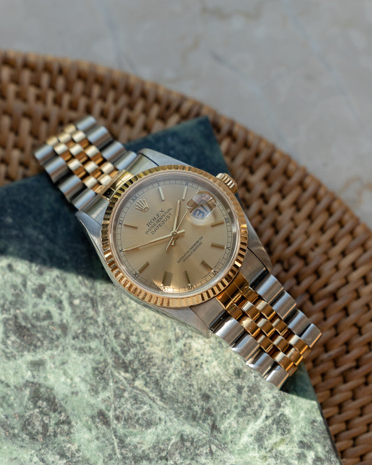 Rolex Datejust 16233 in steel & yellow gold- full set