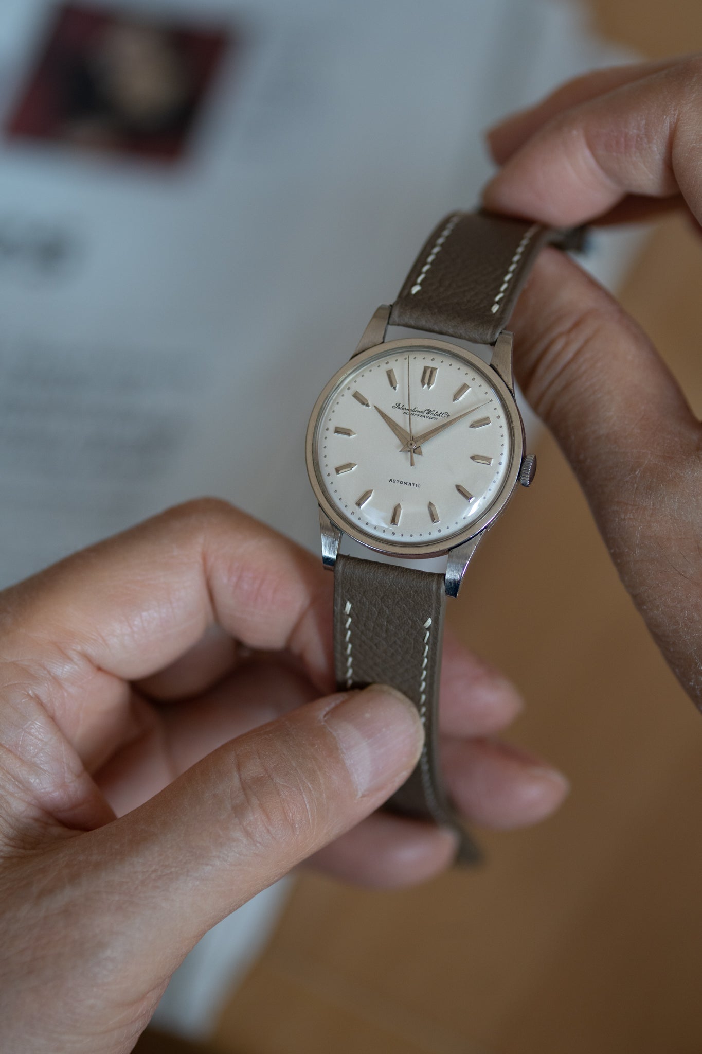 IWC in Platinum- made in Japan case- cal. 853 from 1965