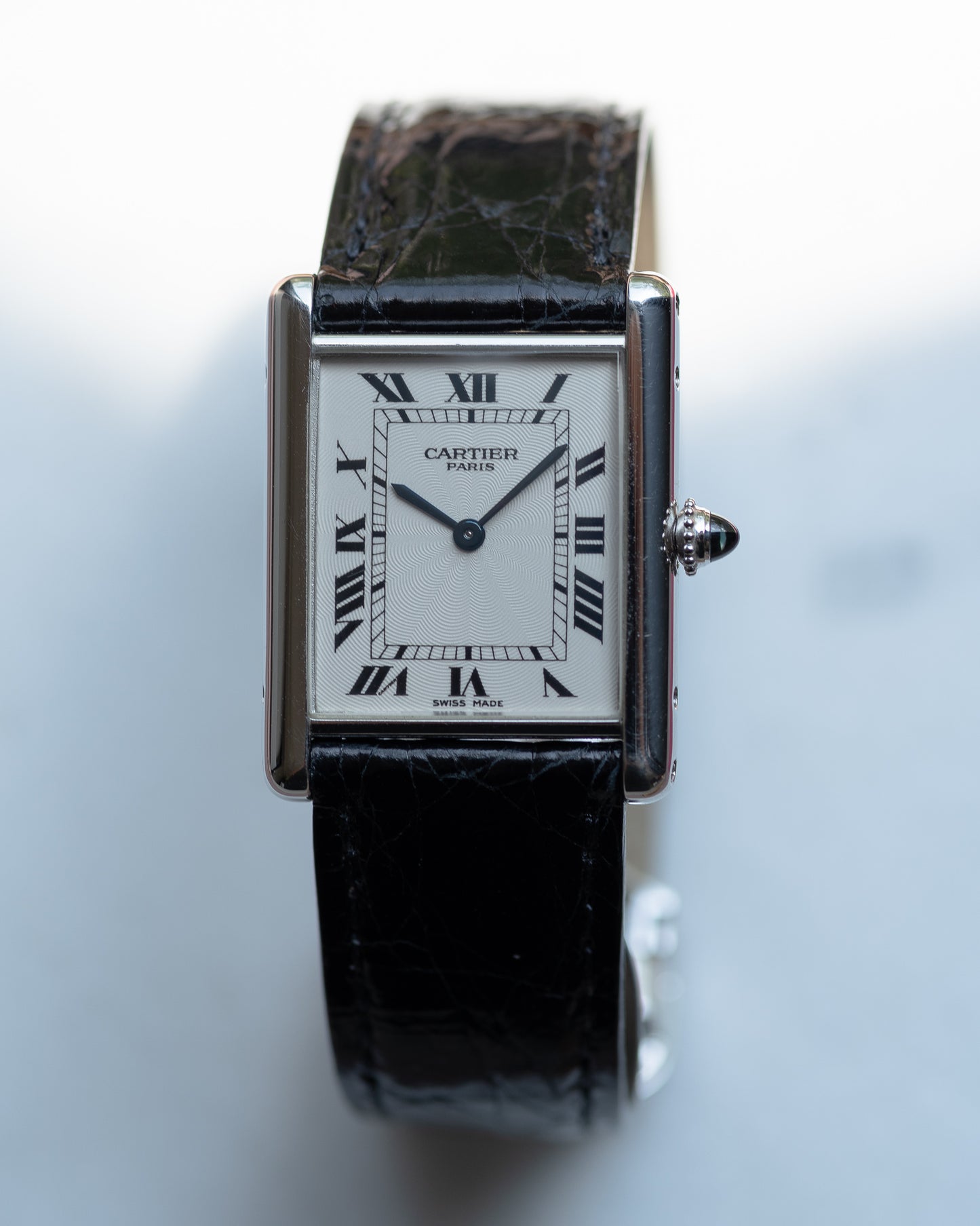 Cartier Tank Louis in platinum early CPCP, full set