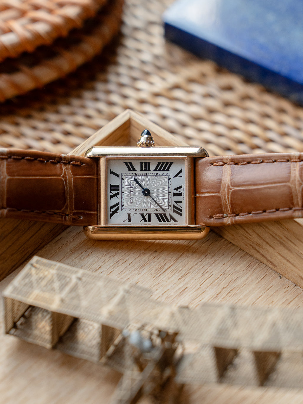 Cartier Tank Louis WGTA0010 in rose gold, full set