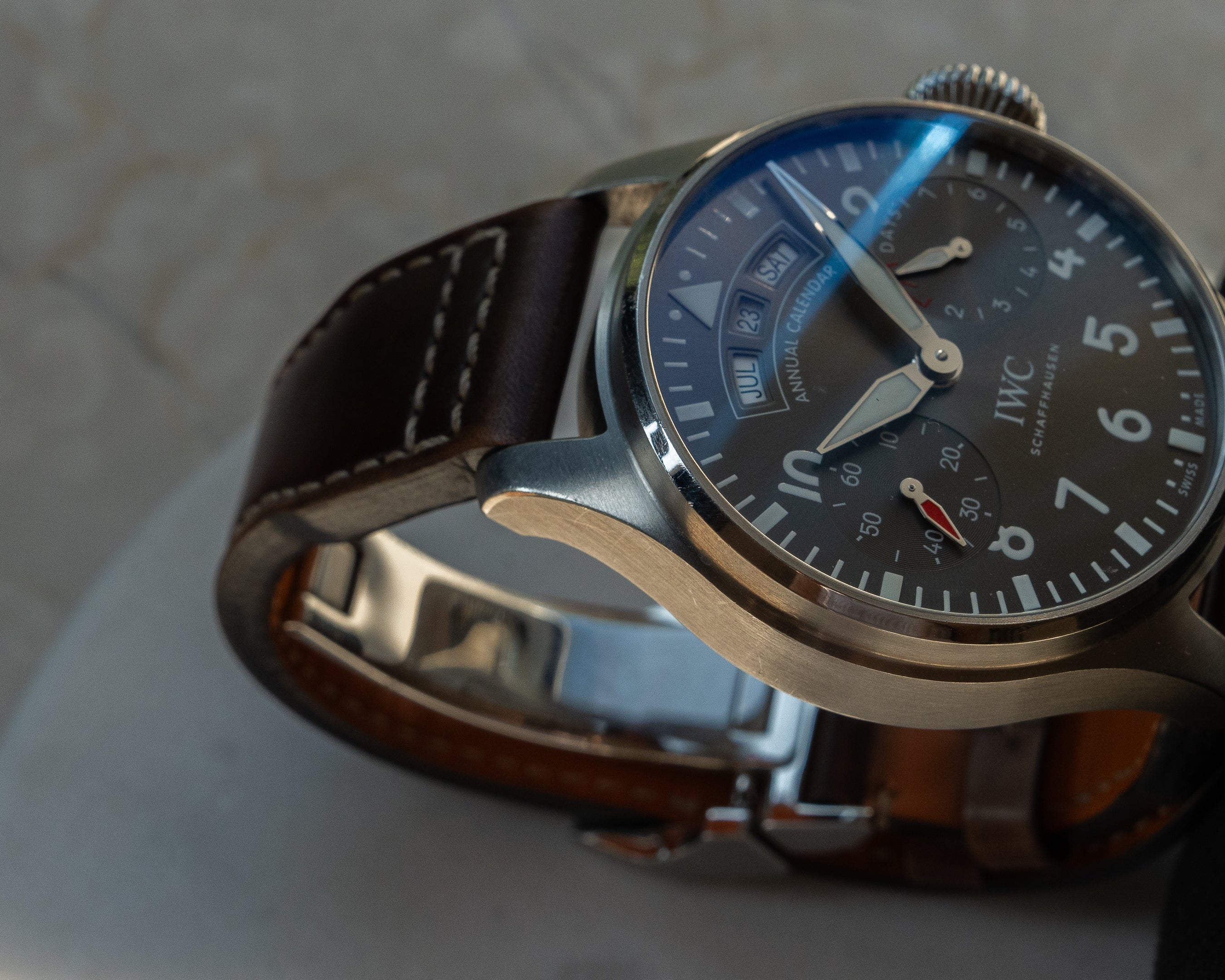IWC ビッグパイロット IW 5027-02 スチール製、年次カレンダー