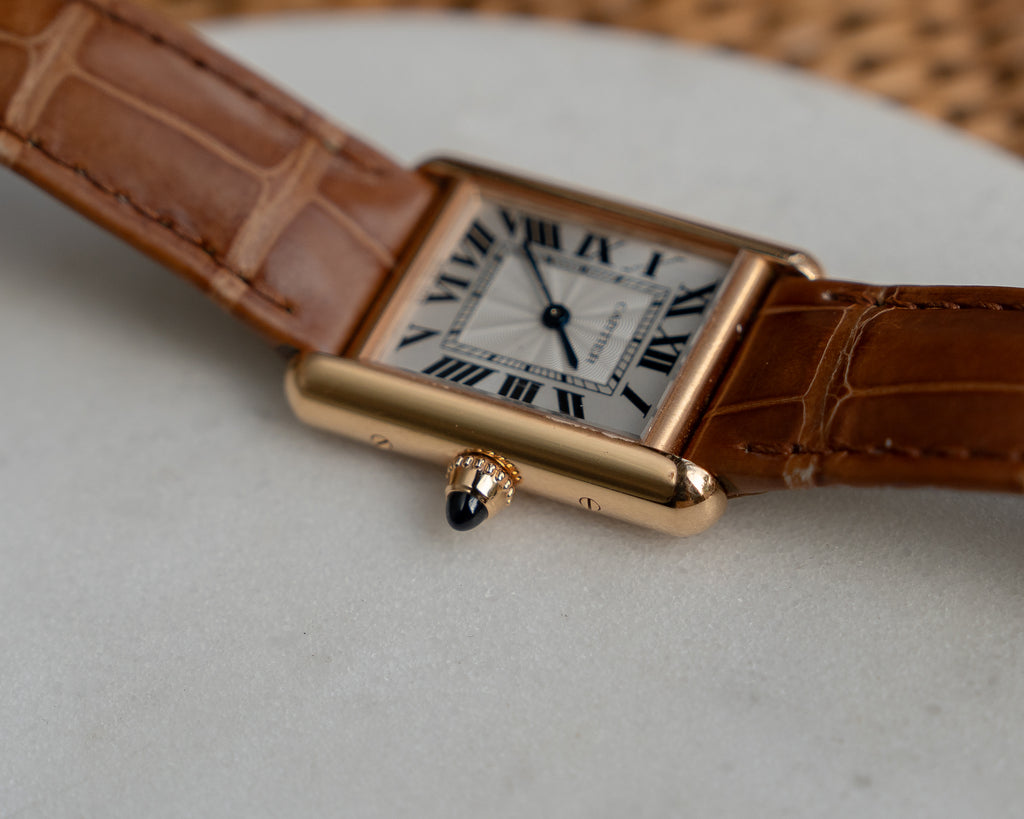 Cartier Tank Louis WGTA0010 in rose gold, full set