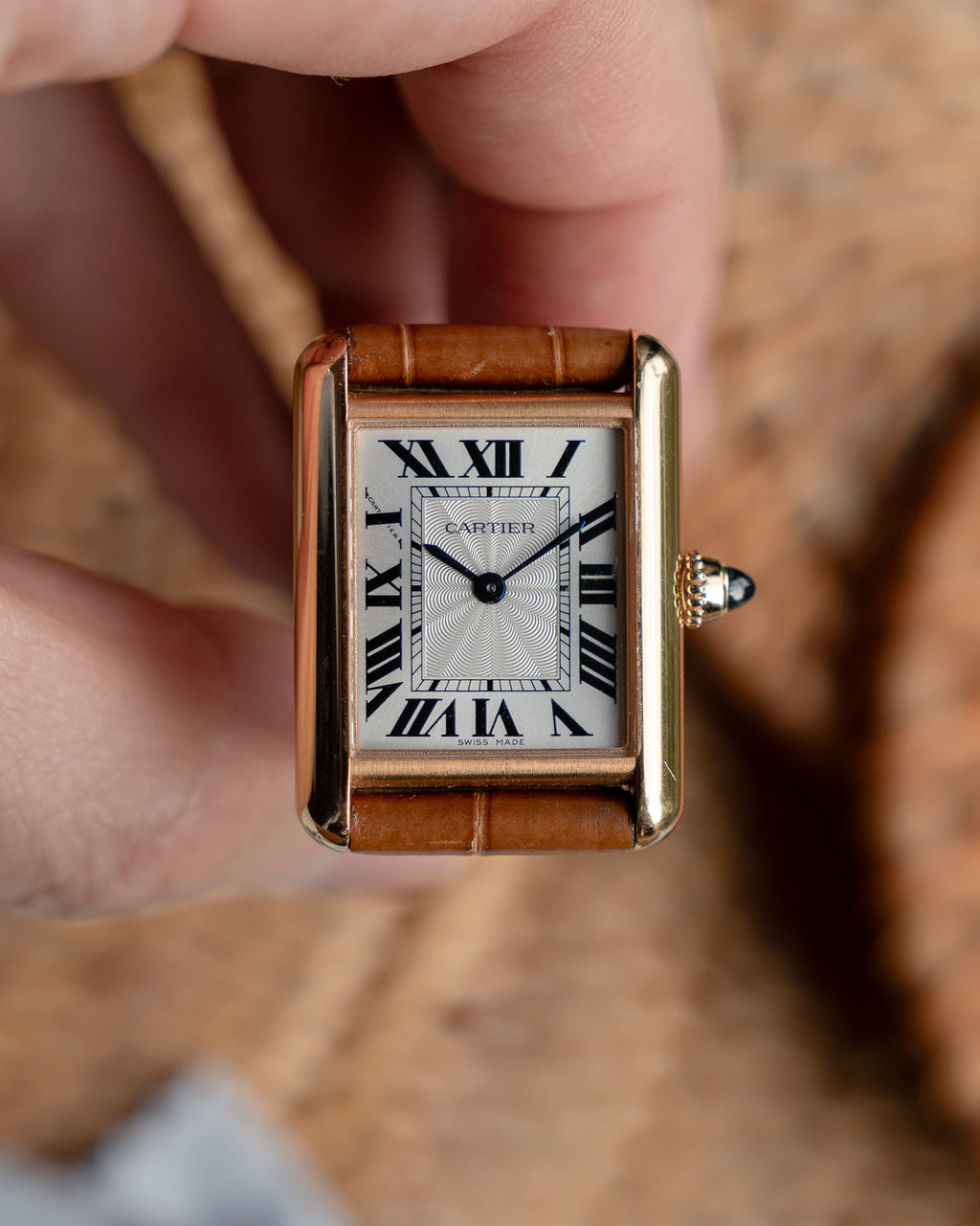 Cartier Tank Louis WGTA0010 in rose gold, full set