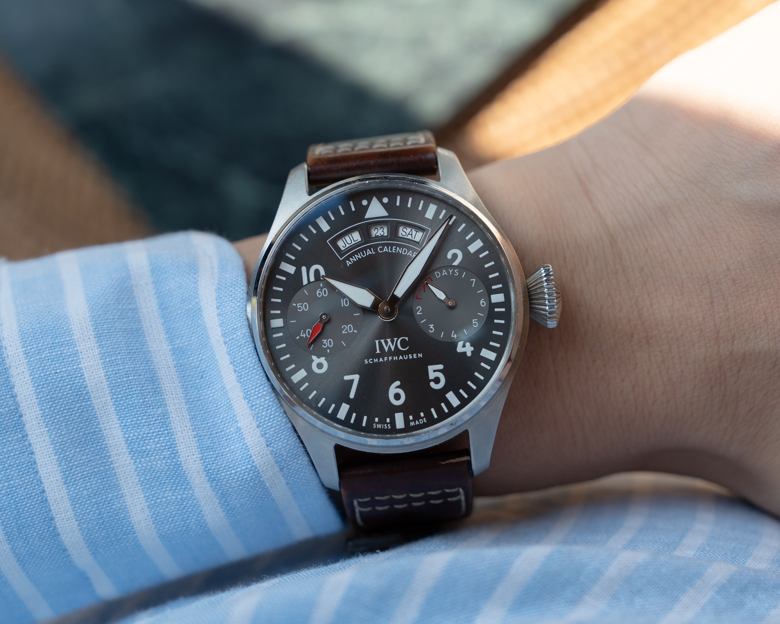 IWC ビッグパイロット IW 5027-02 スチール製、年次カレンダー