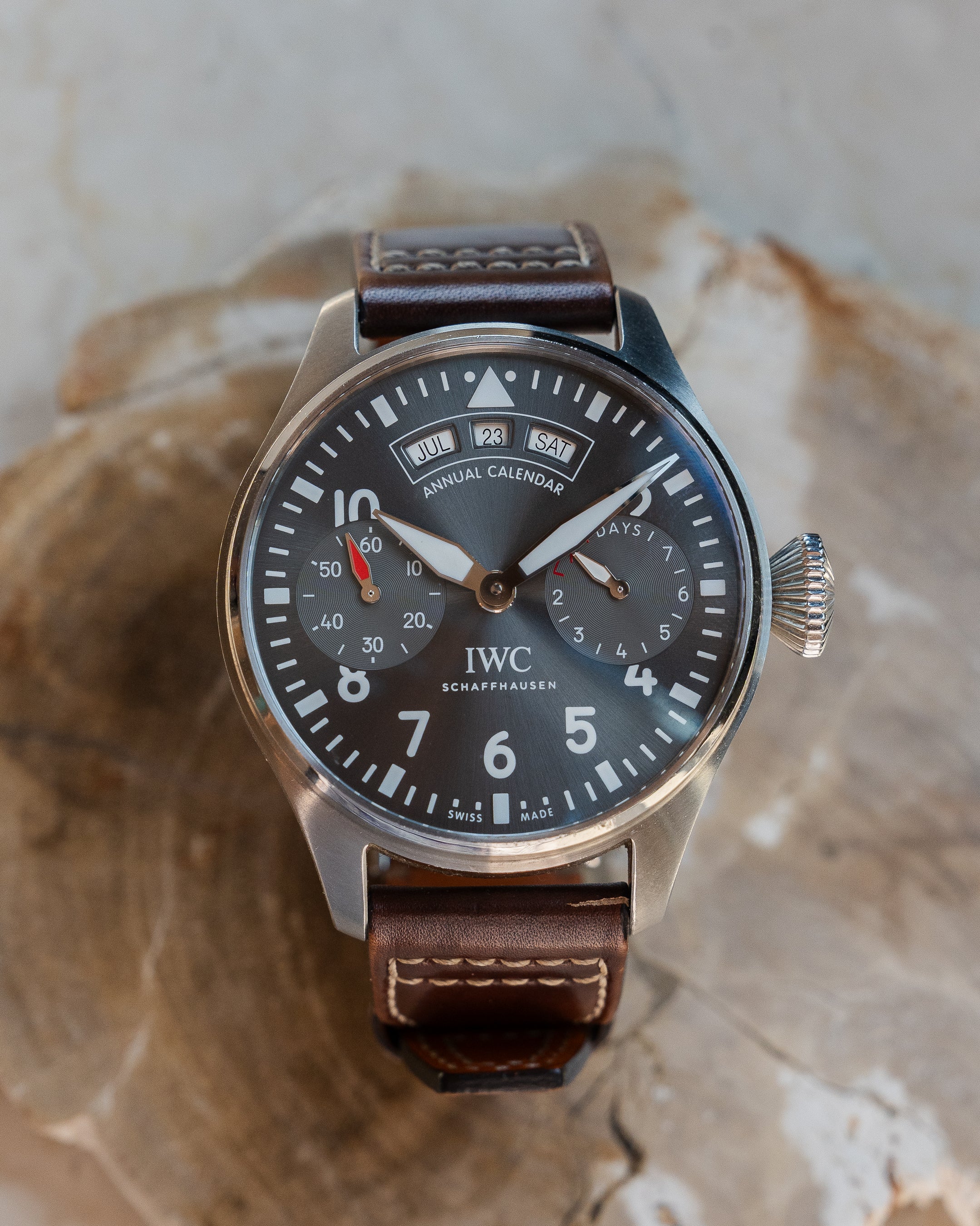 IWC ビッグパイロット IW 5027-02 スチール製、年次カレンダー