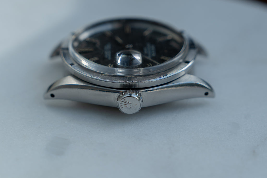 Rolex Oyster Perpetual Date ref 1500, Grey mosaic dial from 1972