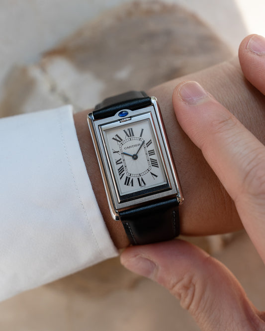 Cartier Basculante ref 2390 Mechanique in Steel, box & papers