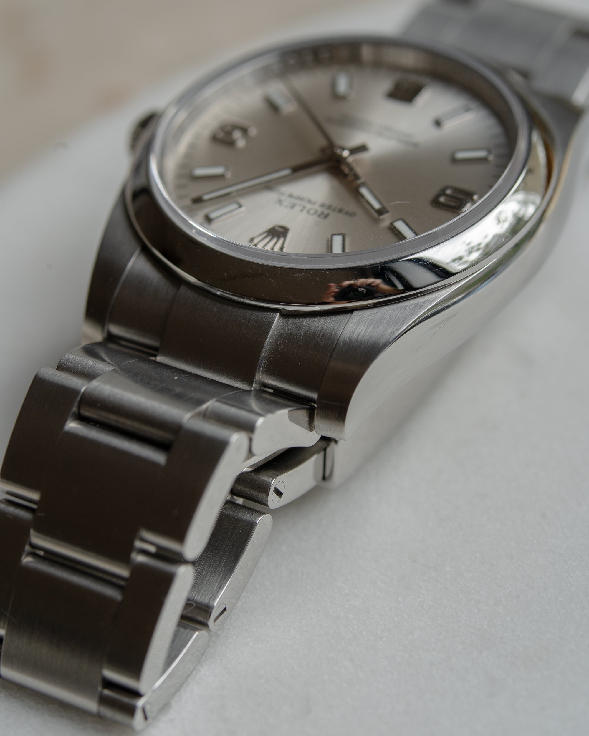 Rolex Oyster Perpetual "Air-King" Silver 369 Dial 114200 full set from 2019