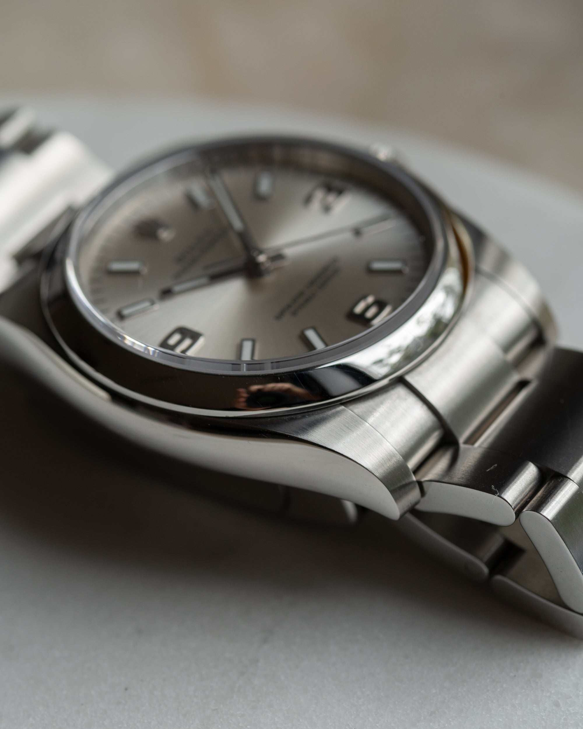 Rolex Oyster Perpetual "Air-King" Silver 369 Dial 114200 full set from 2019