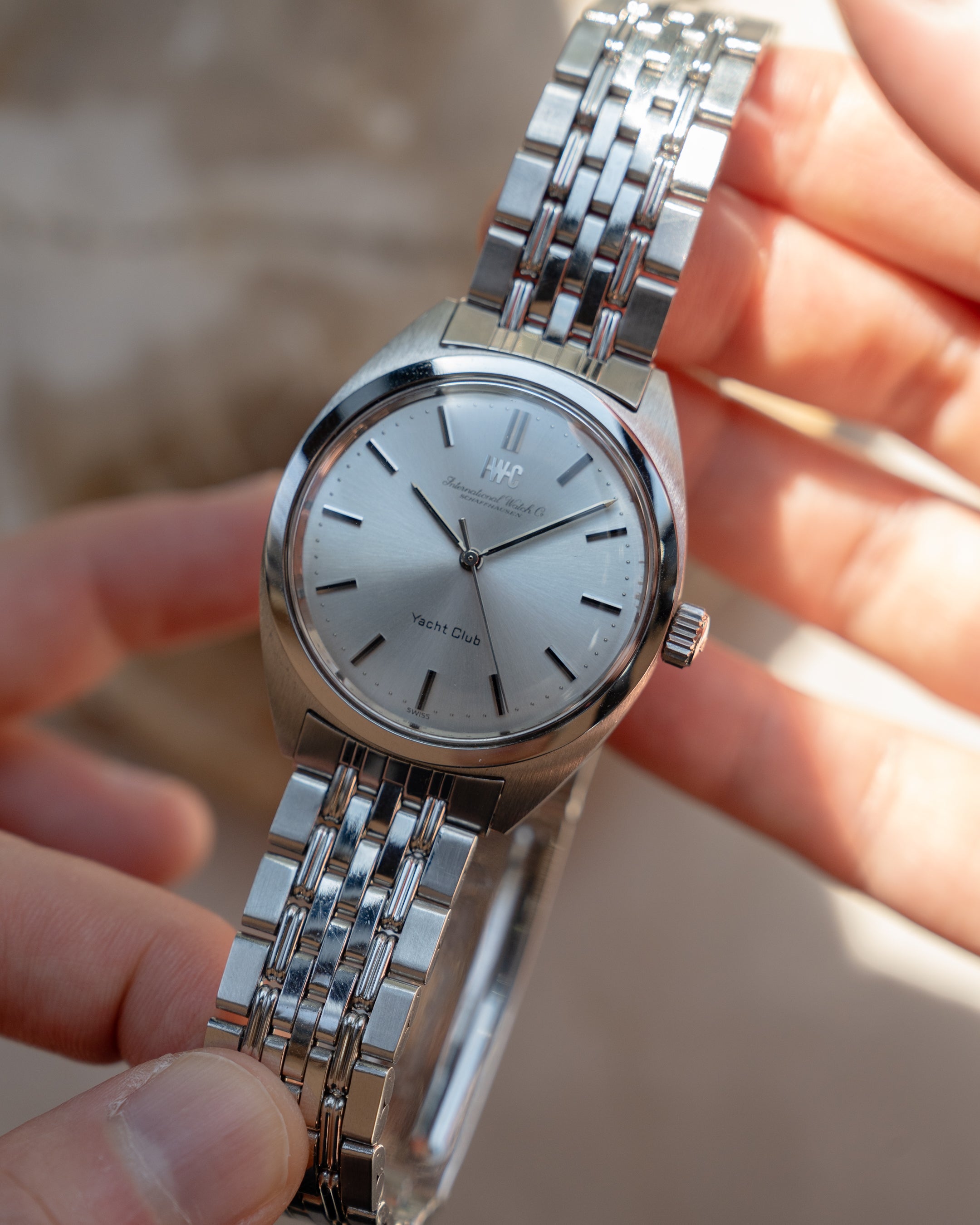 IWC ヨットクラブ ref 2611 スチール製、1978 年販売、新品同様、フルセット