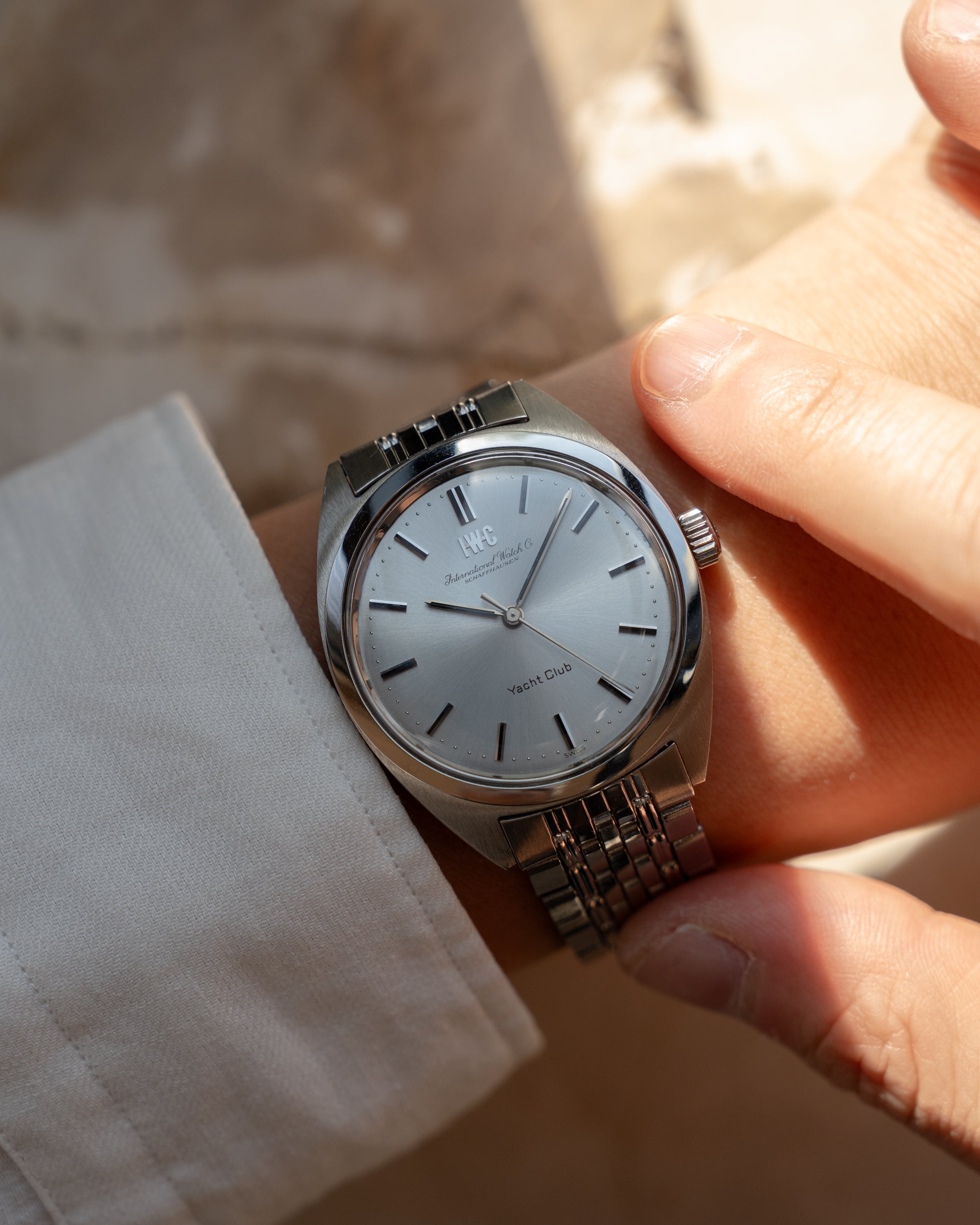 IWC ヨットクラブ ref 2611 スチール製、1978 年販売、新品同様、フルセット
