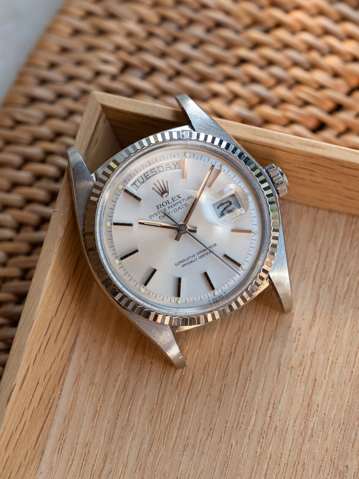 Rolex Day-Date in White Gold ref 1803 Silver Dial from 1978