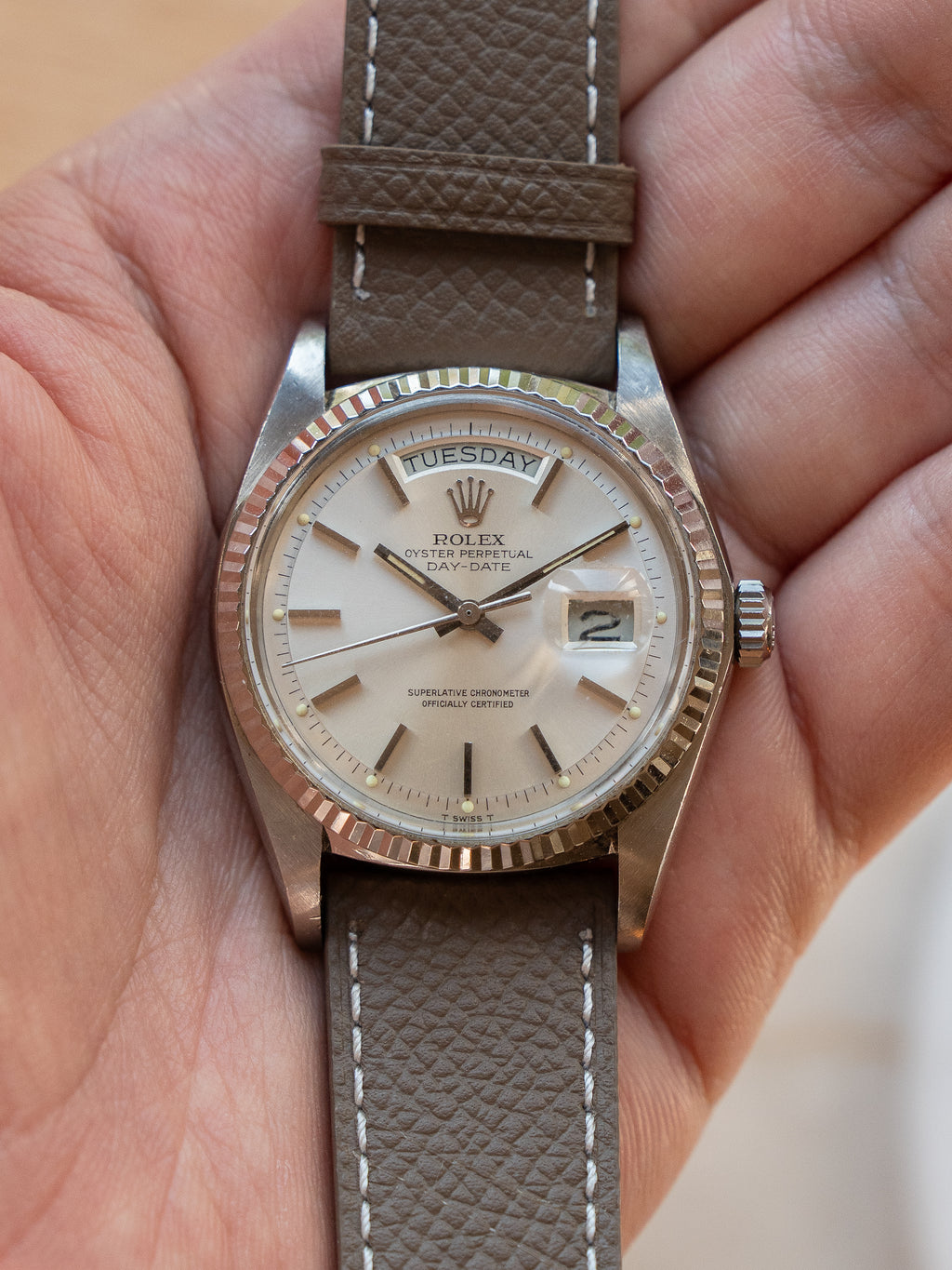 Rolex Day-Date in White Gold ref 1803 Silver Dial from 1978