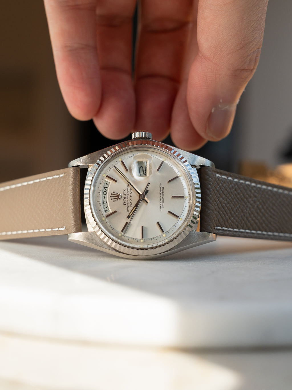 Rolex Day-Date in White Gold ref 1803 Silver Dial from 1978