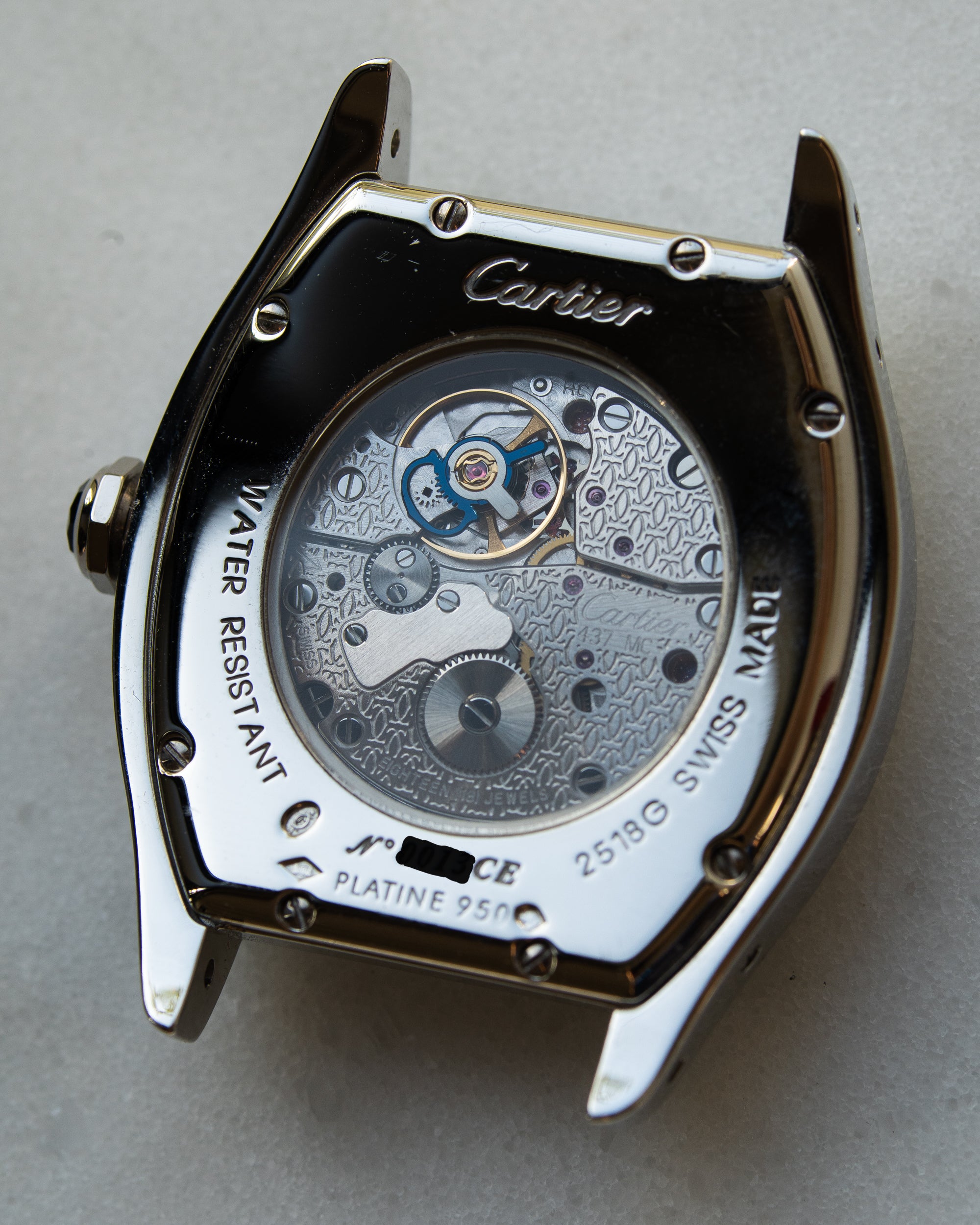 Cartier Tortue Platinum CPCP "Collection Prive", full set