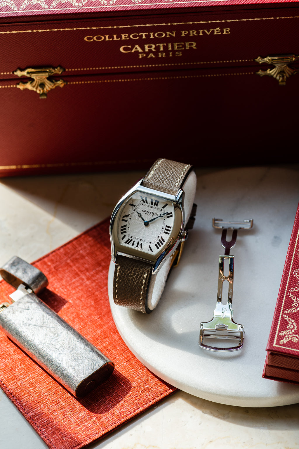 Cartier Tortue Platinum CPCP "Collection Prive", full set