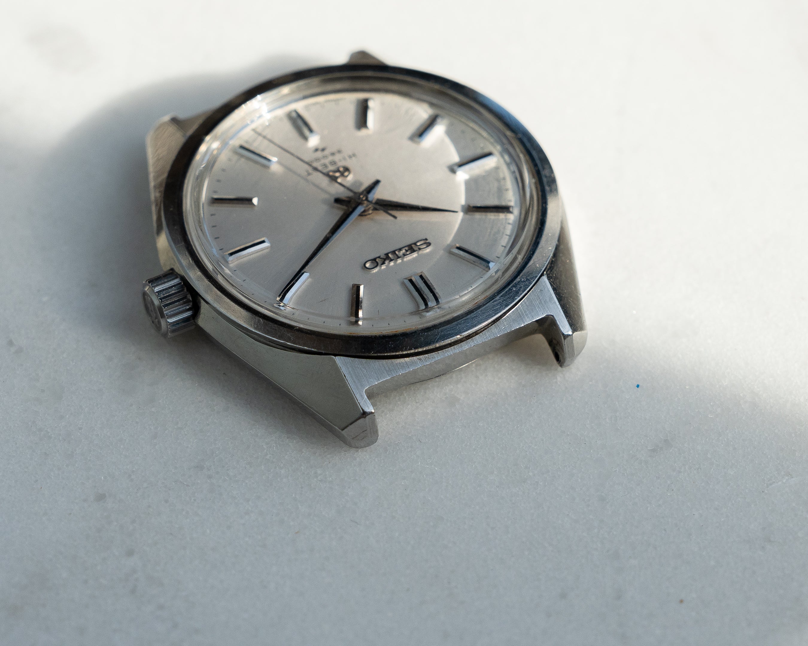 Grand Seiko 4520-8000 hibeat in steel from 1968 June
