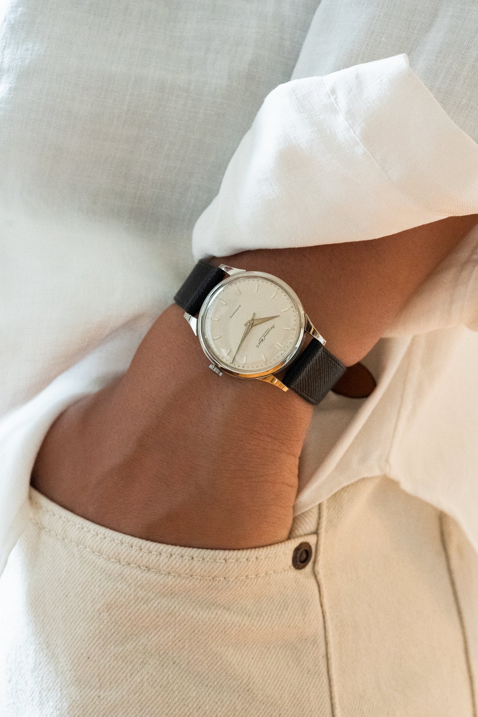 IWC dress watch in Platinum, cal. 853 from early 1960's