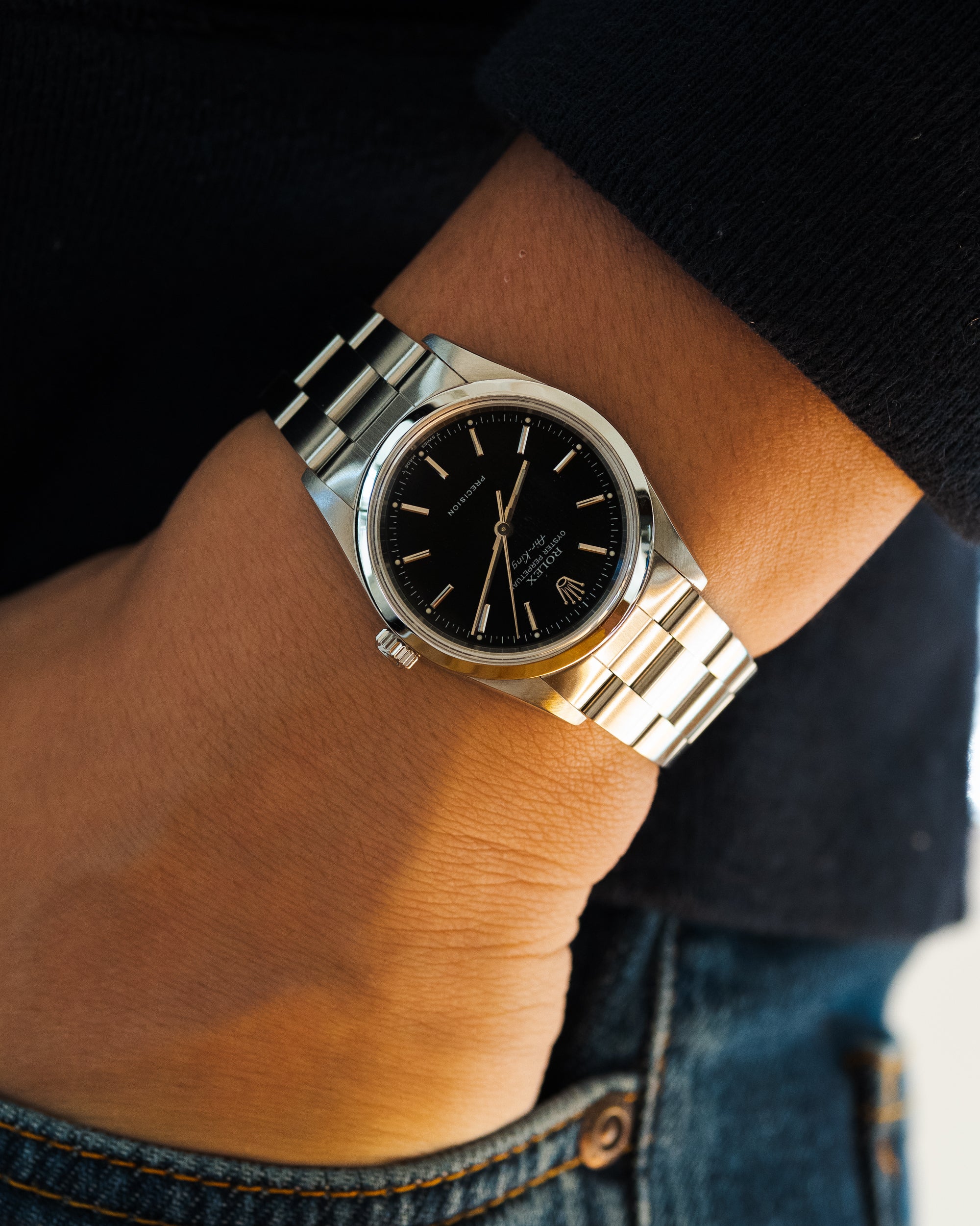 Rolex air king discount 14000 on wrist