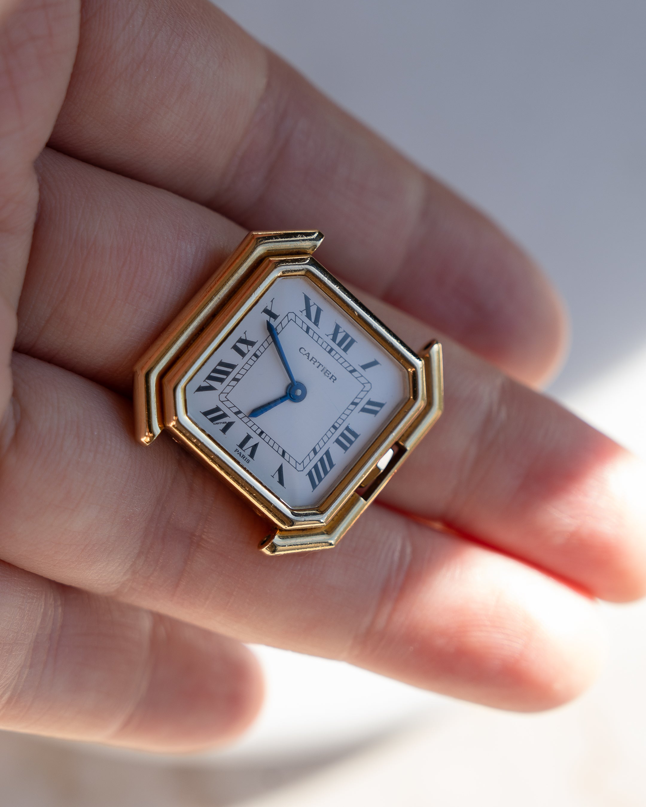 Cartier Ceinture Yellow Gold, Paris Dial, SM size with original gold deployant clasp
