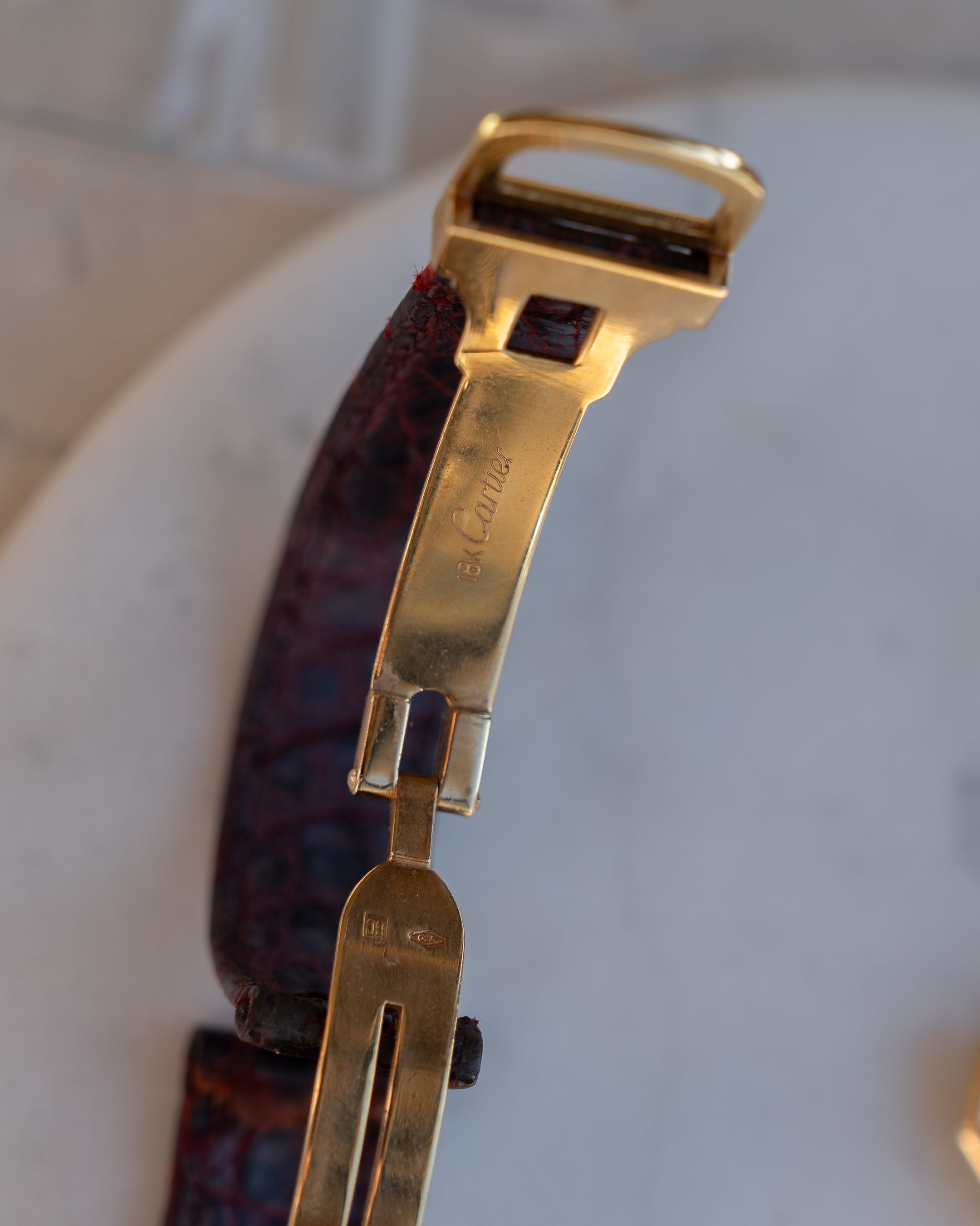 Cartier Ceinture Yellow Gold, Paris Dial, SM size with original gold deployant clasp