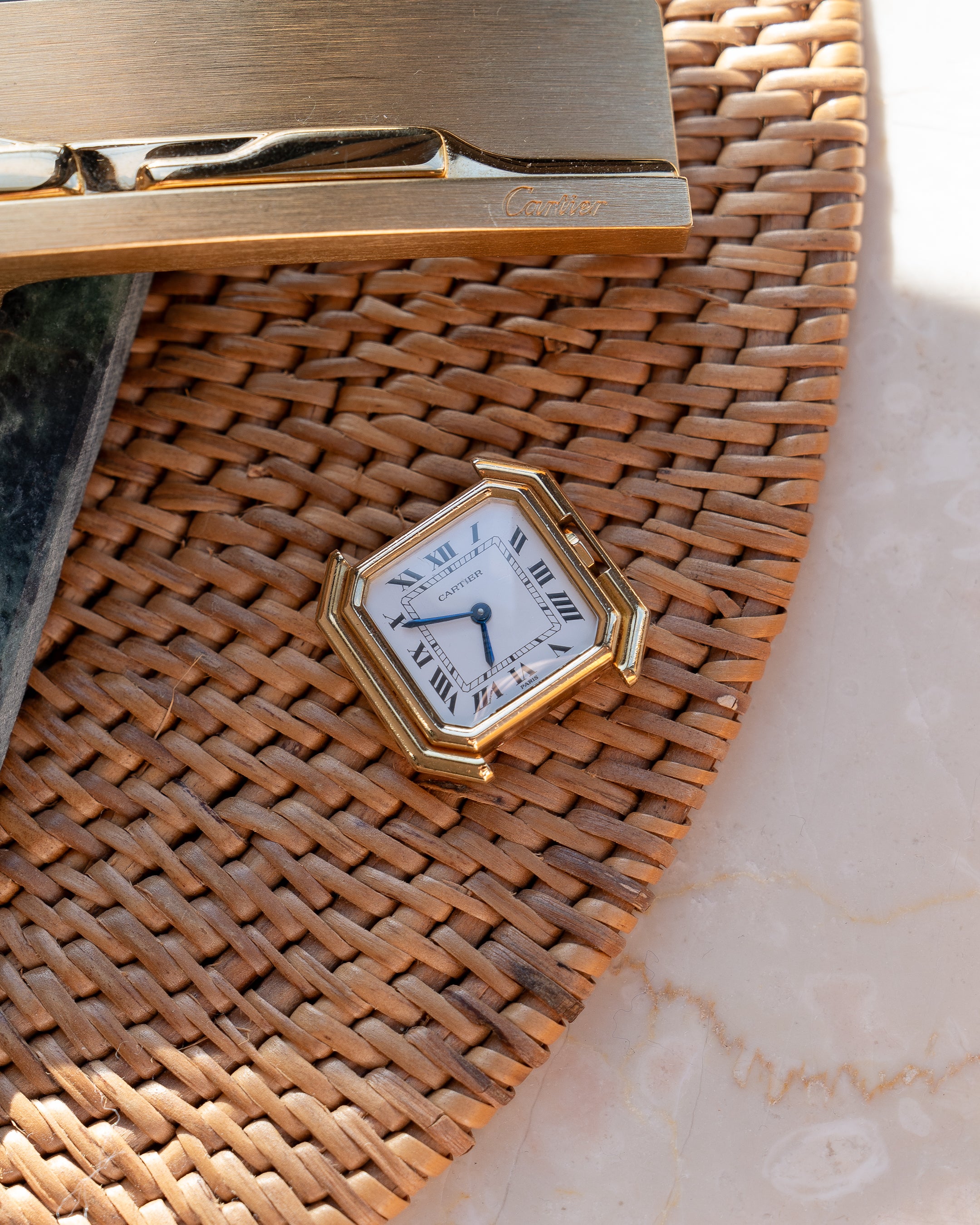 Cartier Ceinture Yellow Gold, Paris Dial, SM size with original gold deployant clasp