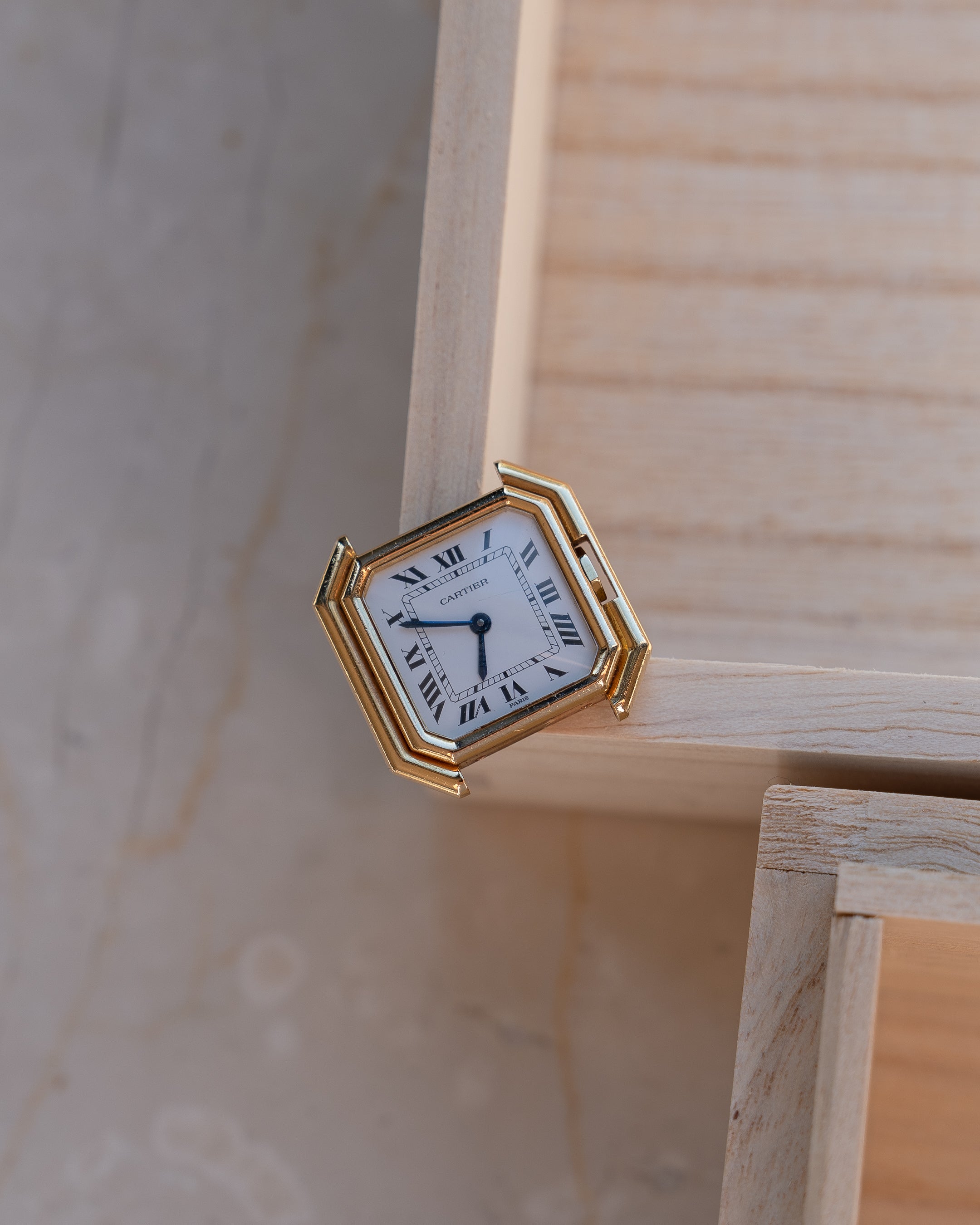 Cartier Ceinture Yellow Gold, Paris Dial, SM size with original gold deployant clasp