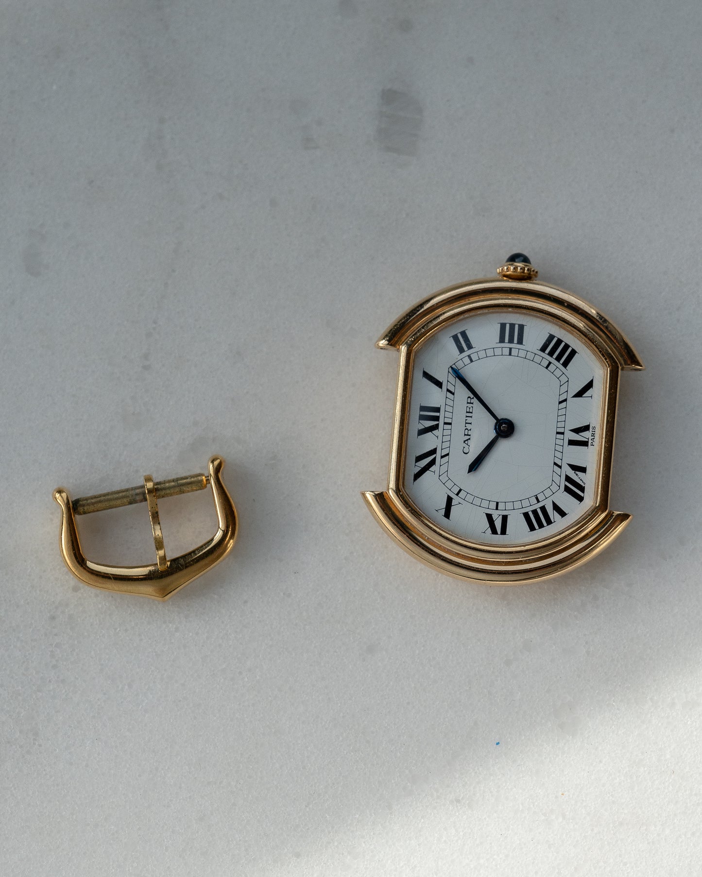 Cartier Ellipse 18k Yellow Gold, Paris Dial, LM size, 1970's