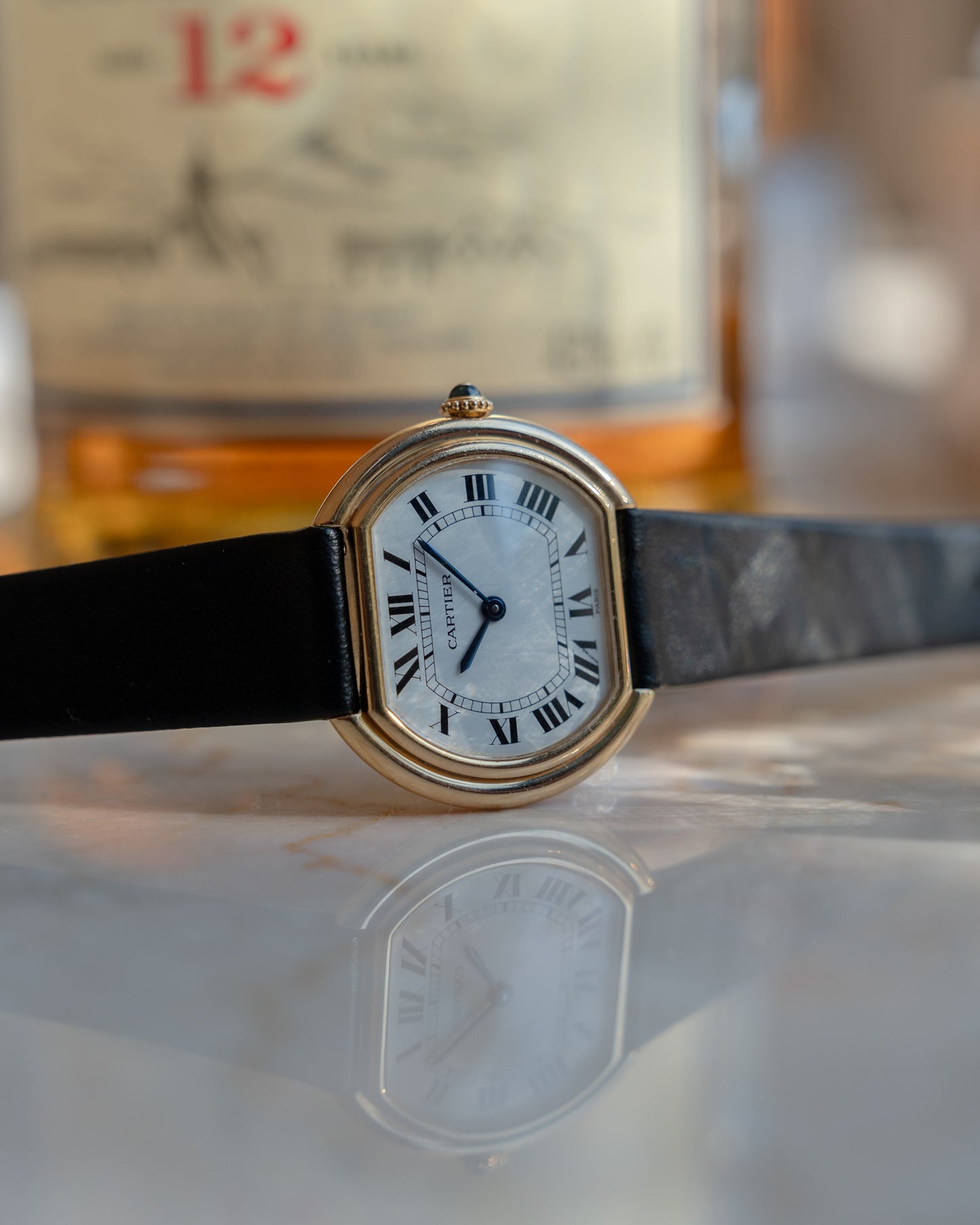 Cartier Ellipse 18k Yellow Gold, Paris Dial, LM size, 1970's