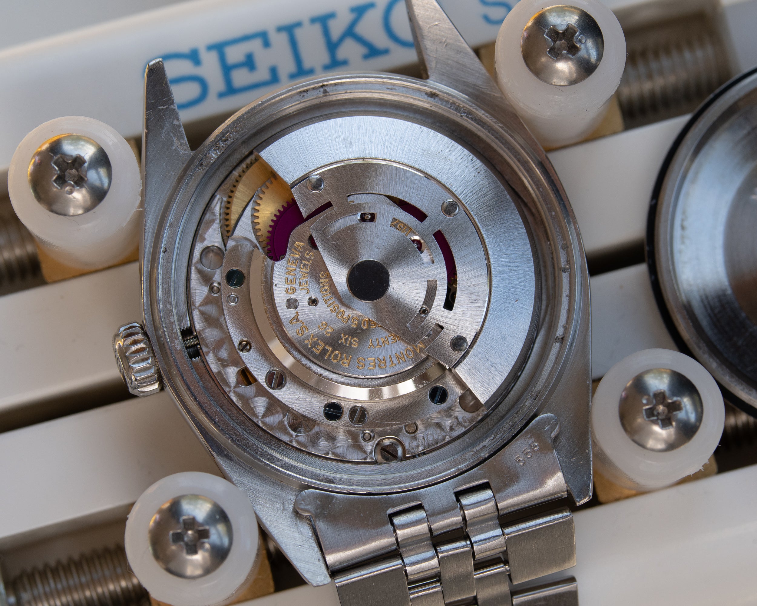 Rolex Datejust Silver Linen dial ref 1601 from 1970's