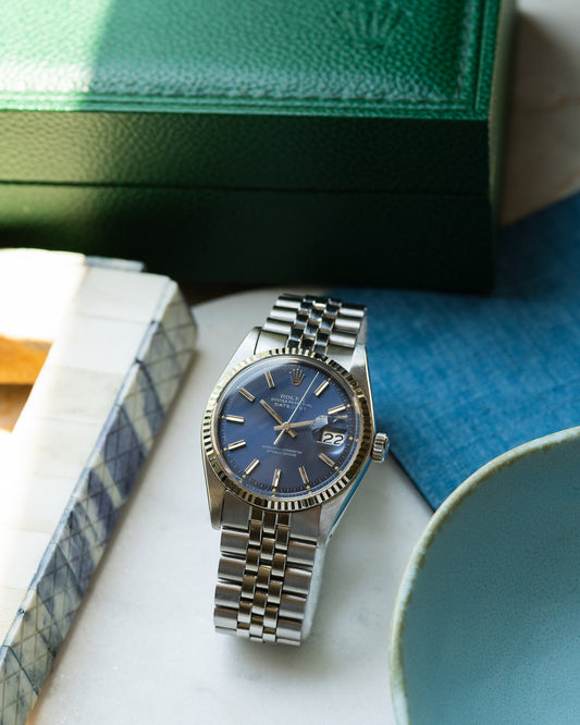 Rolex Datejust Blue Dial ref 1601 from 1973