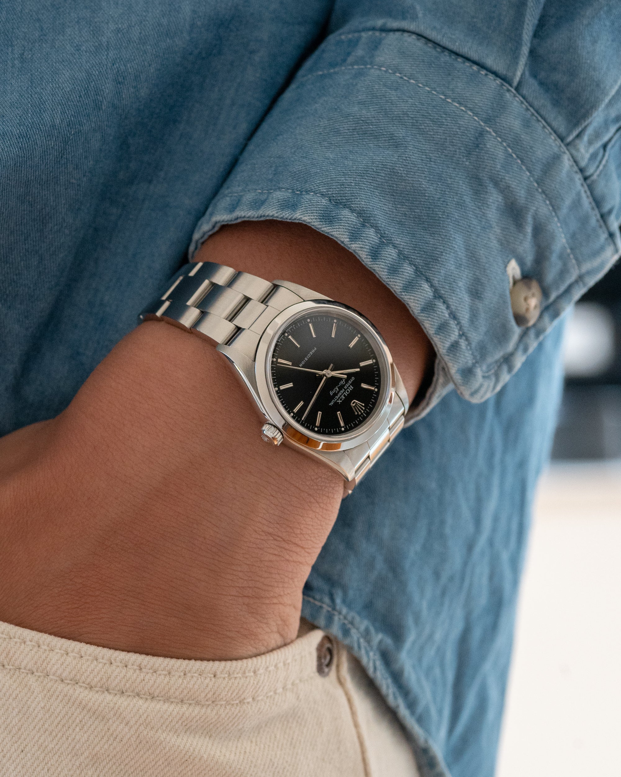 Rolex Air King 14000 Black Dial from 1997