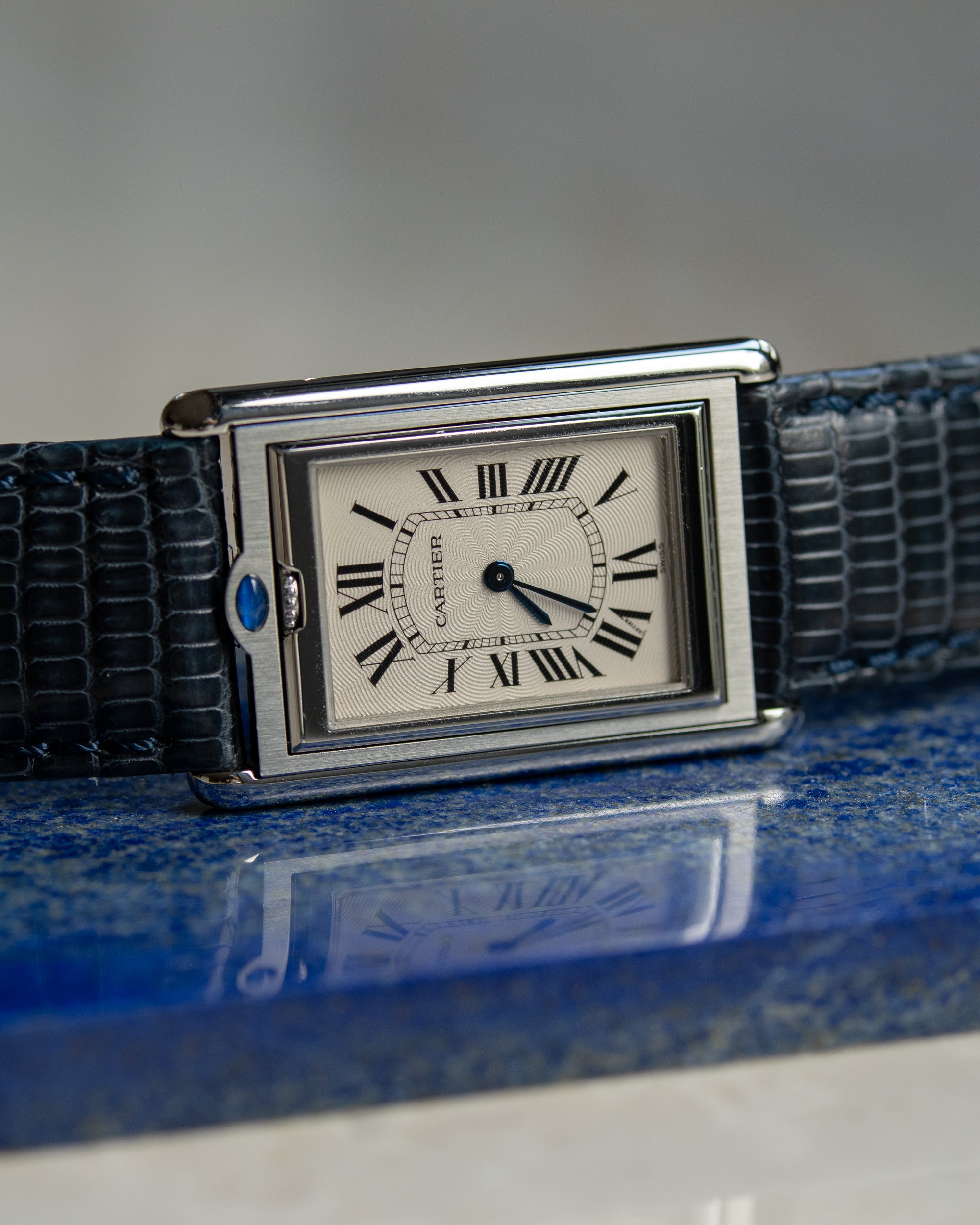 Cartier Tank Basculante 2390 Mecanique stainless steel