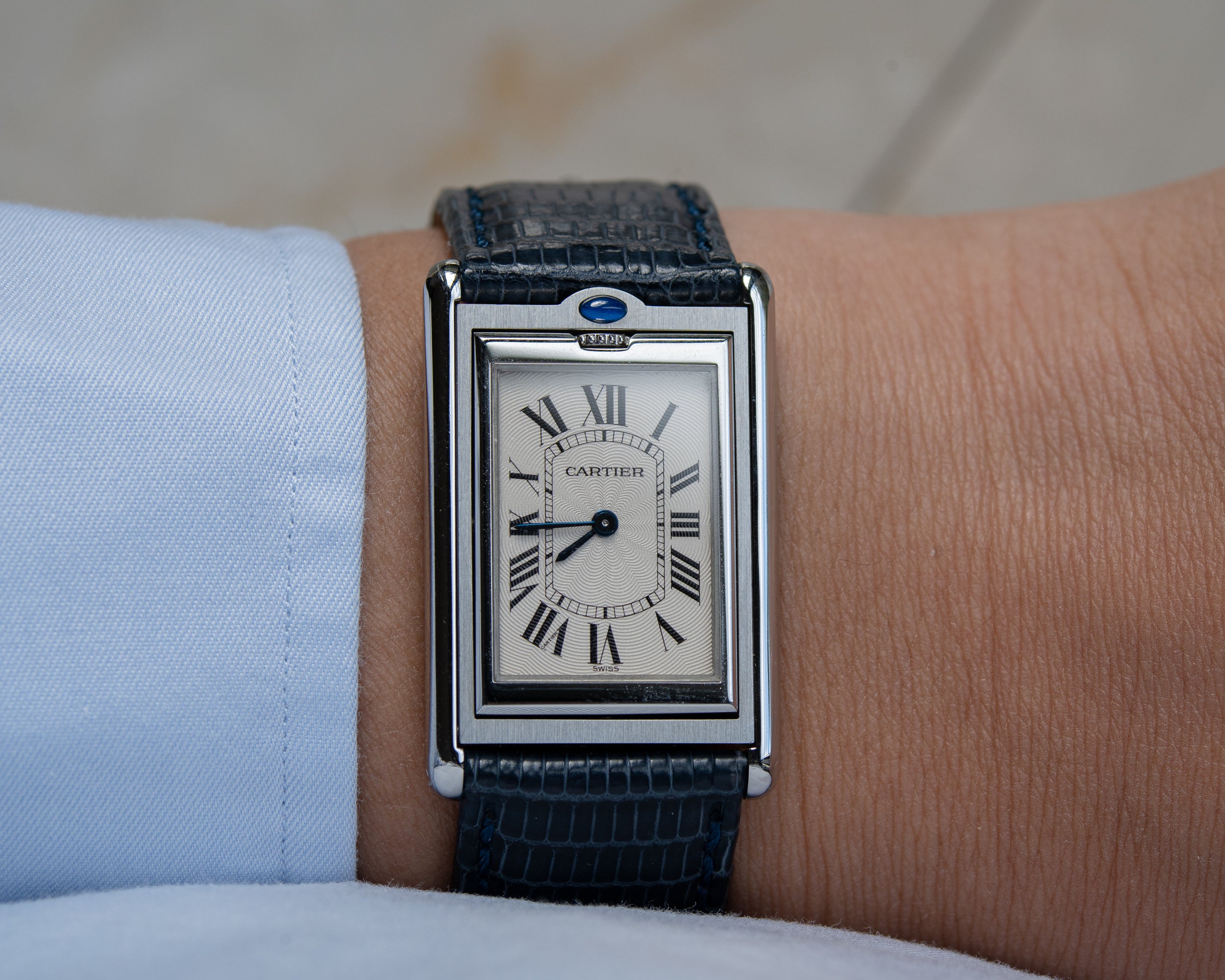 Cartier Tank Basculante 2390 Mecanique stainless steel Special Dial