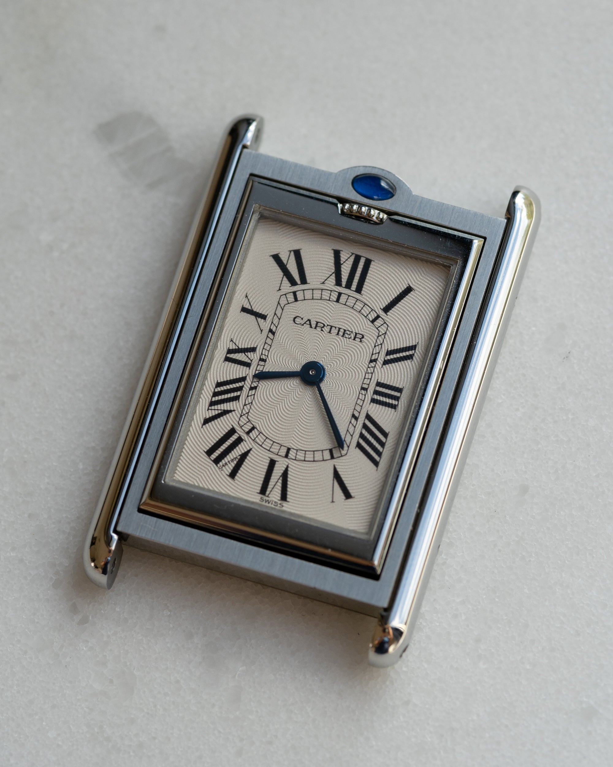 Cartier Tank Basculante 2390 Mecanique stainless steel