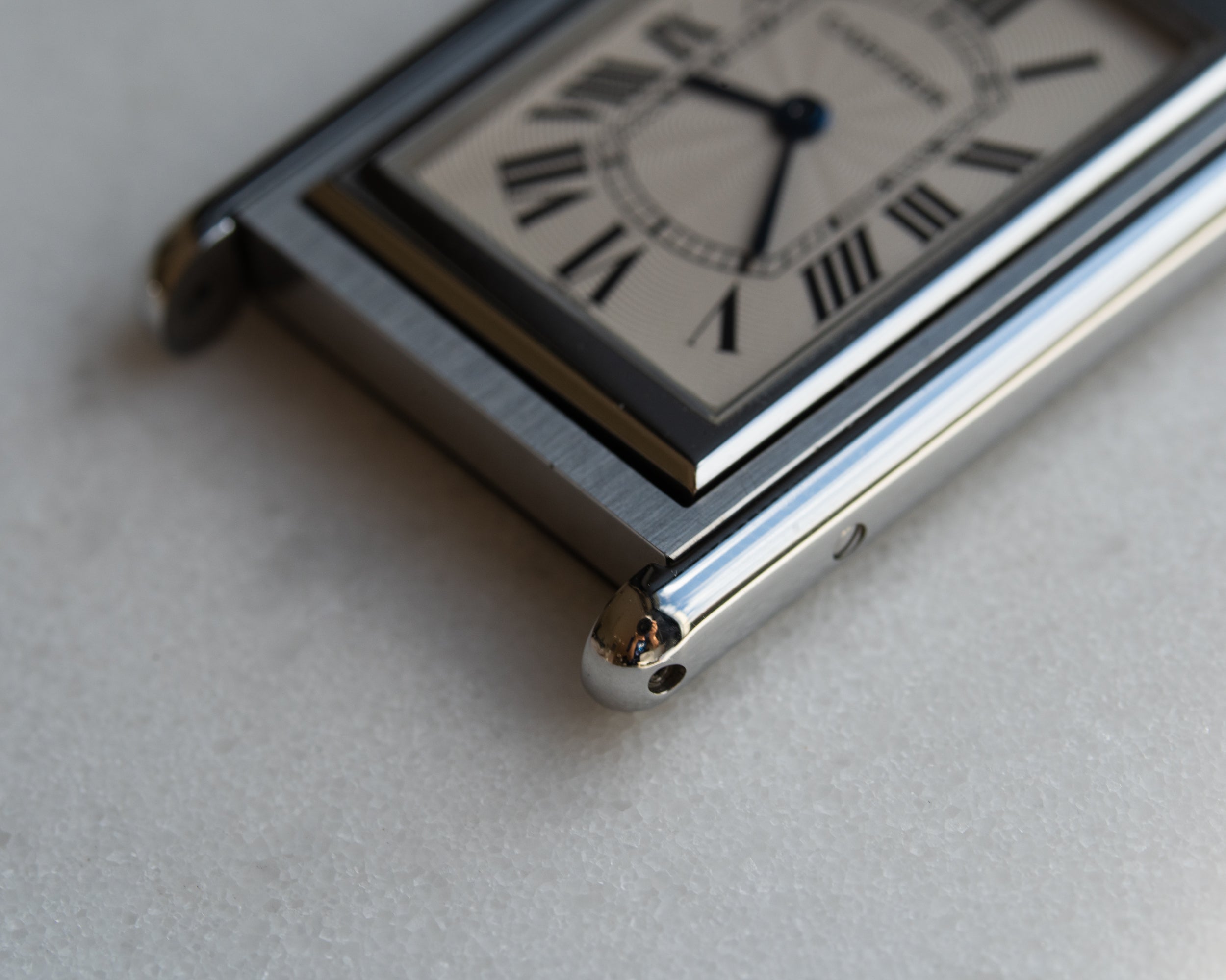 Cartier Tank Basculante 2390 Mecanique stainless steel
