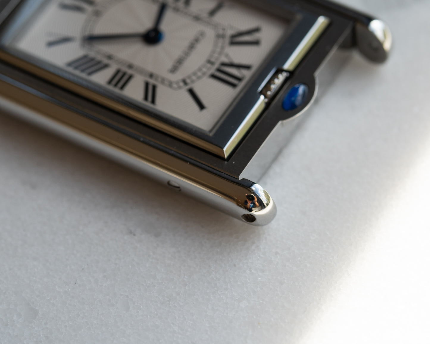 Cartier Tank Basculante 2390 Mecanique stainless steel