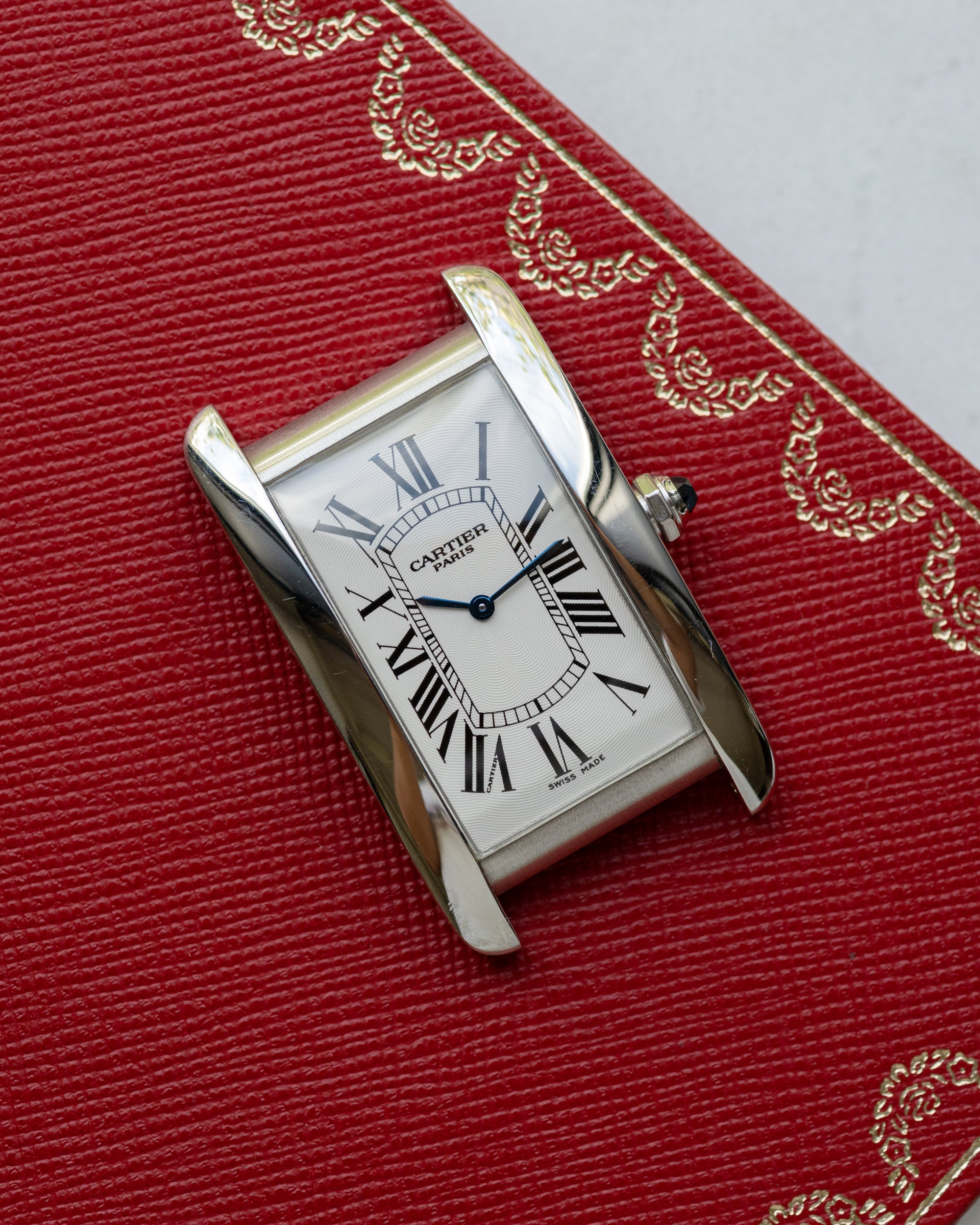 Cartier Tank Am ricaine in platinum CPCP ref 1734 Special Dial