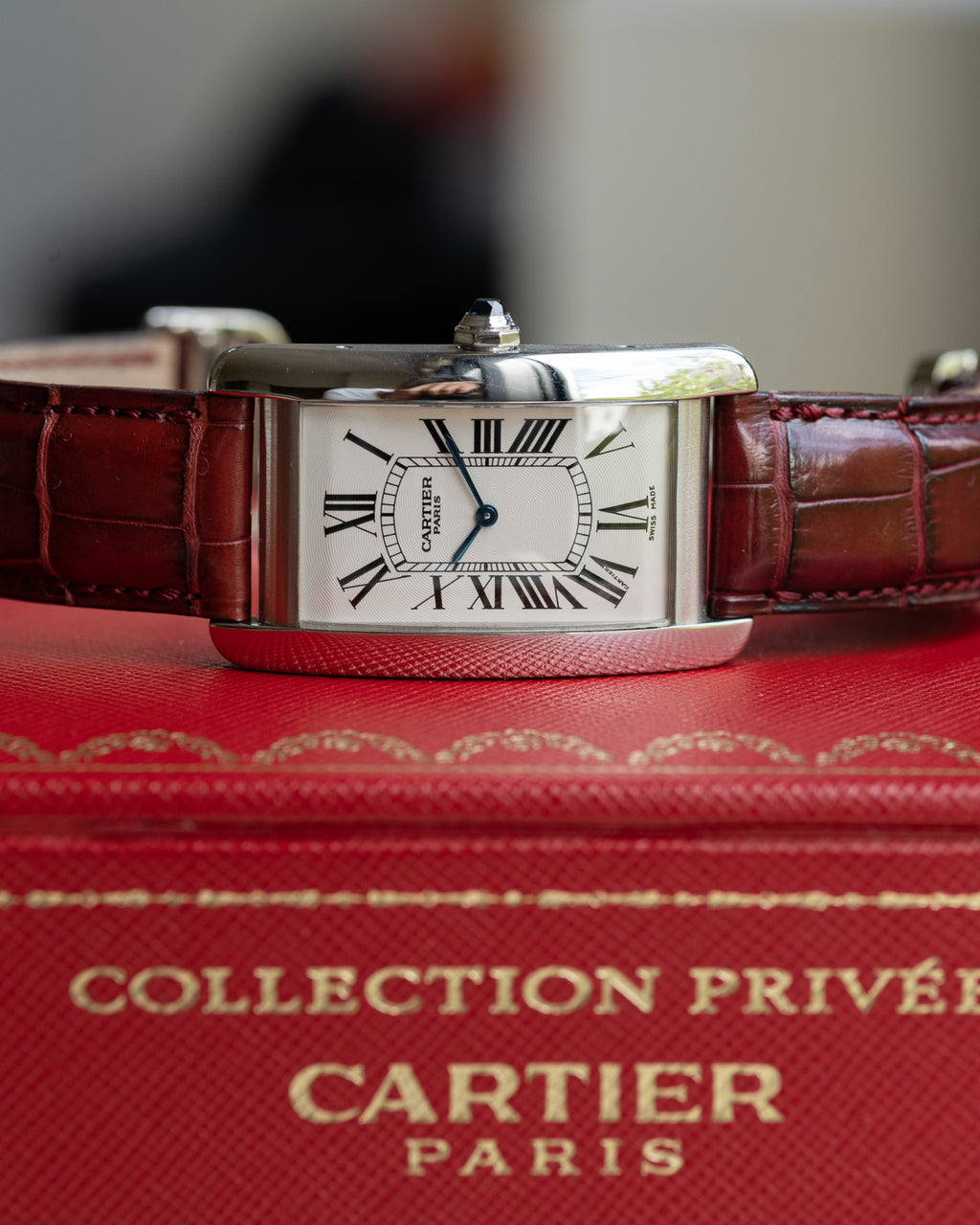 Cartier Tank Américaine in platinum CPCP ref 1734
