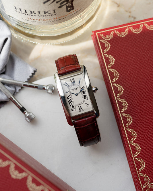 Cartier Tank Américaine in platinum CPCP ref 1734