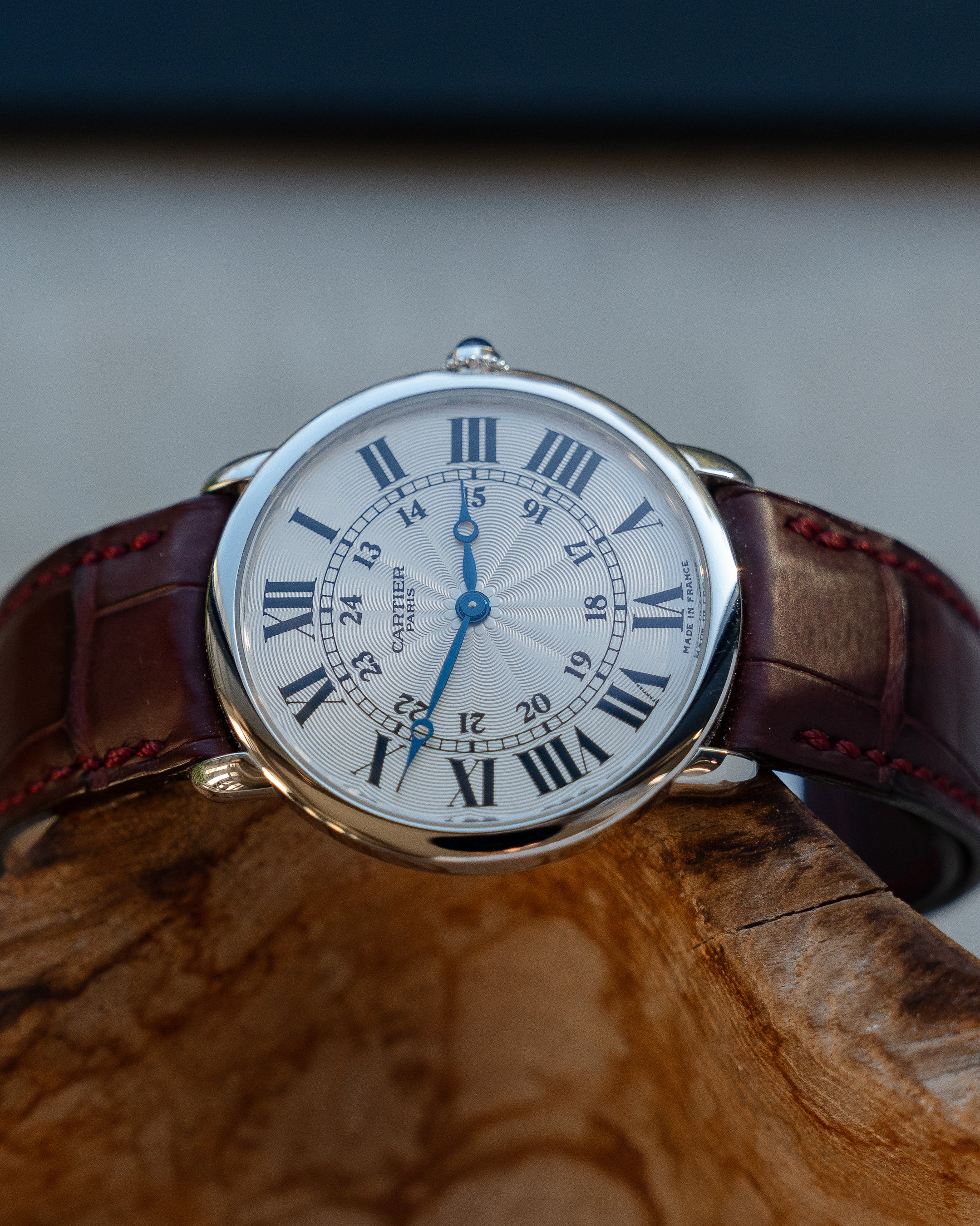 Cartier Ronde Louis Platinum CPCP "Collection Prive Cartier Paris", ref 2452, box & papers