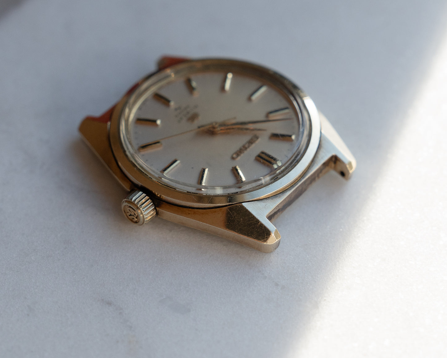 Grand Seiko 4520-8000 cap gold, hibeat manual wind from December 1970