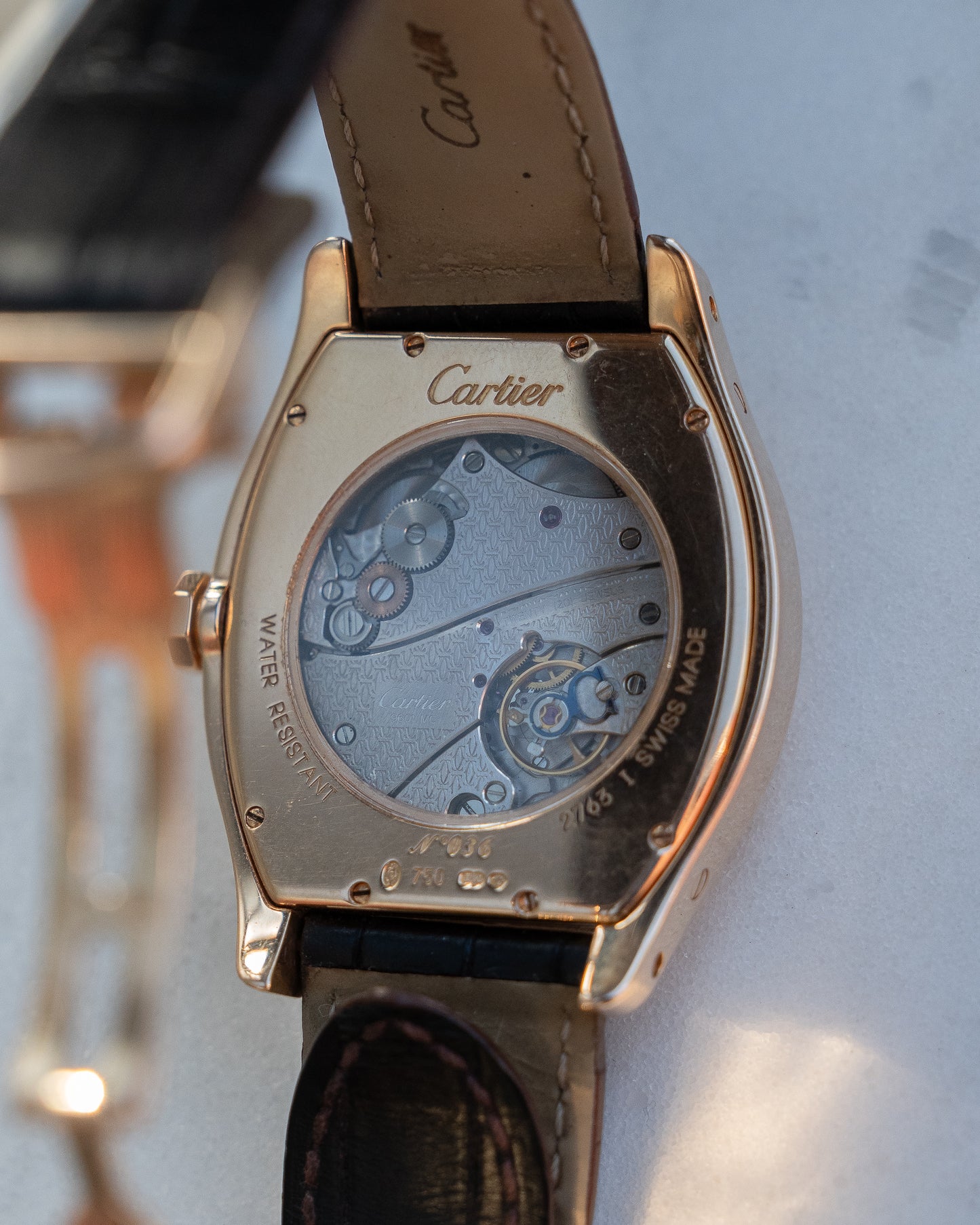 Cartier Tortue CPCP "Collection Prive", XL in Rose Gold, ref 2763, box and papers