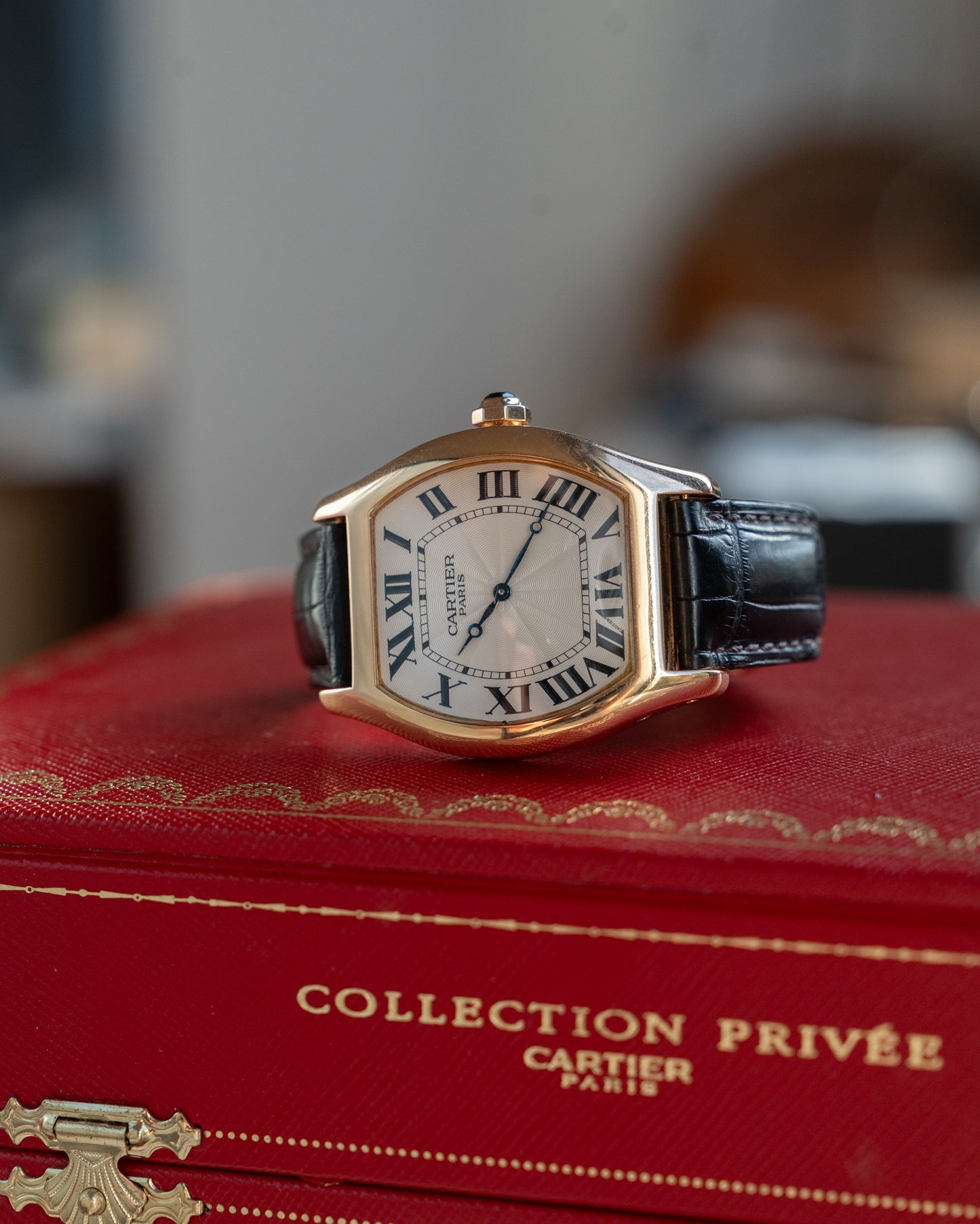 Cartier Tortue CPCP "Collection Prive", XL in Rose Gold, ref 2763, box and papers